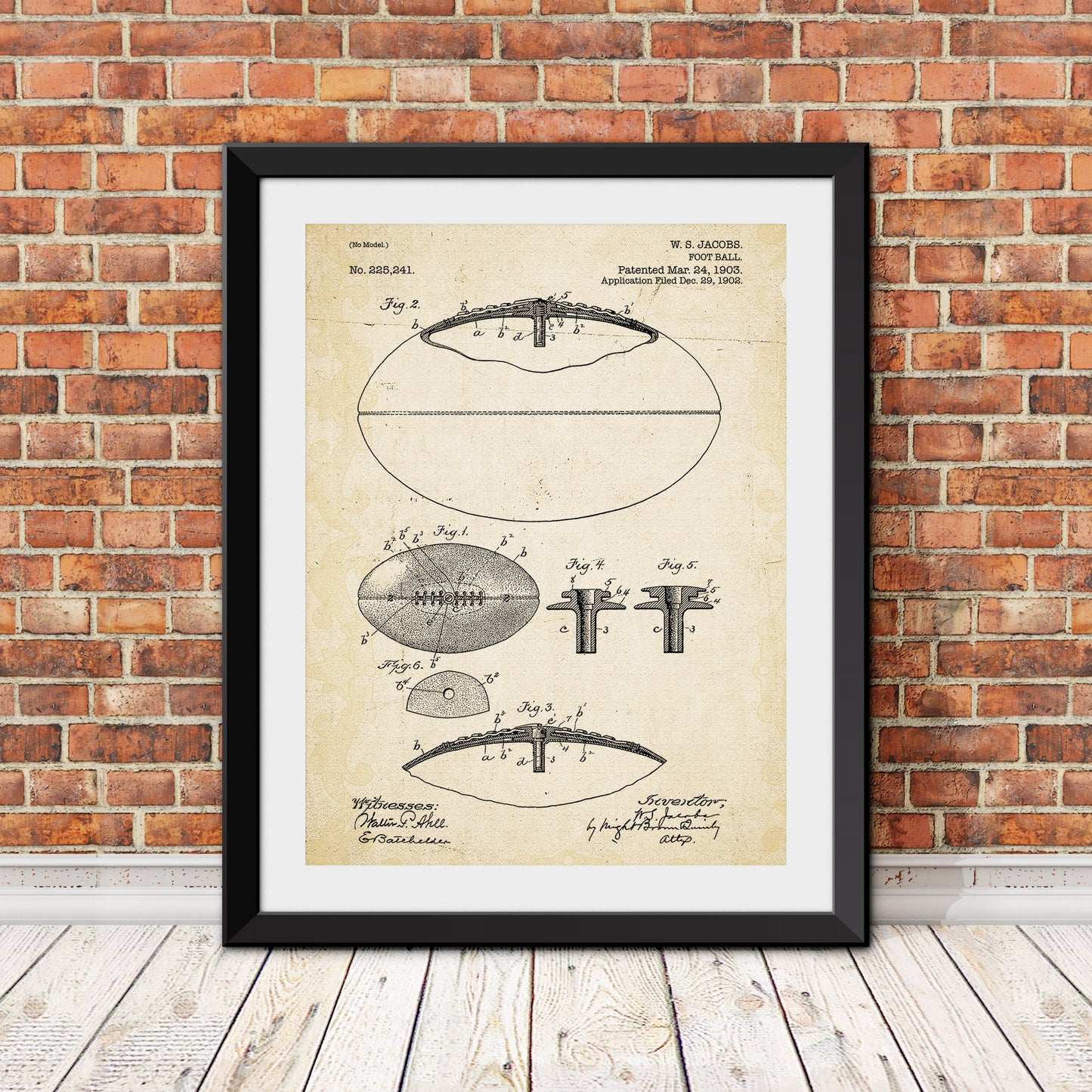 Football Patent Patent Print