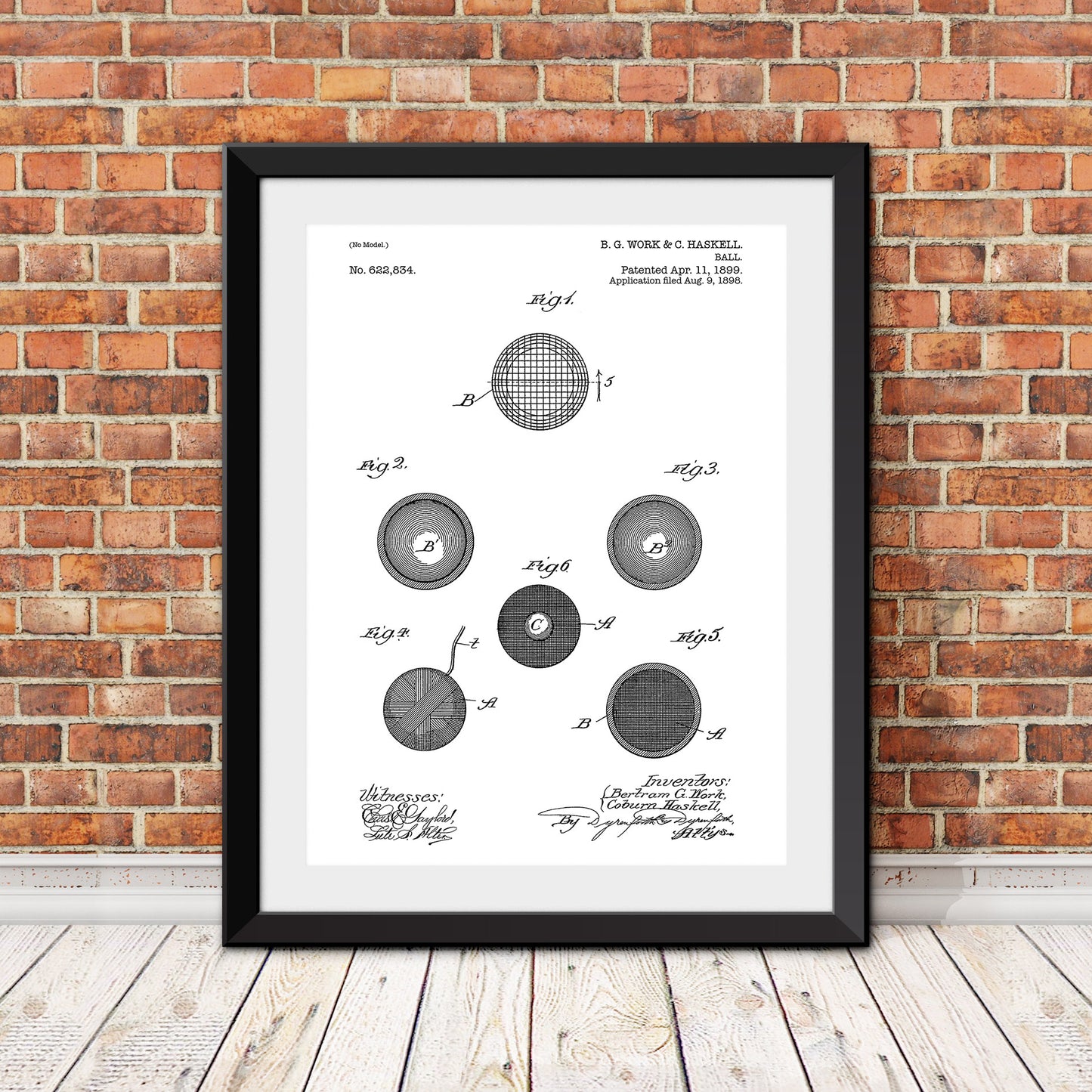 Golf Ball Patent I Patent Print