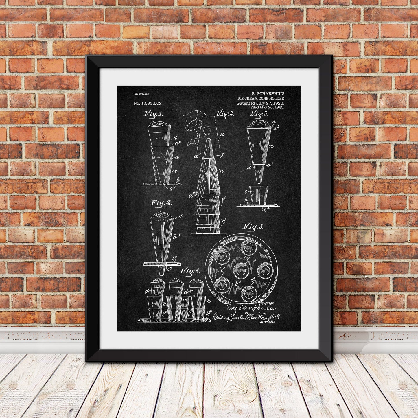 Ice Cream Cone Holder Patent Patent Print