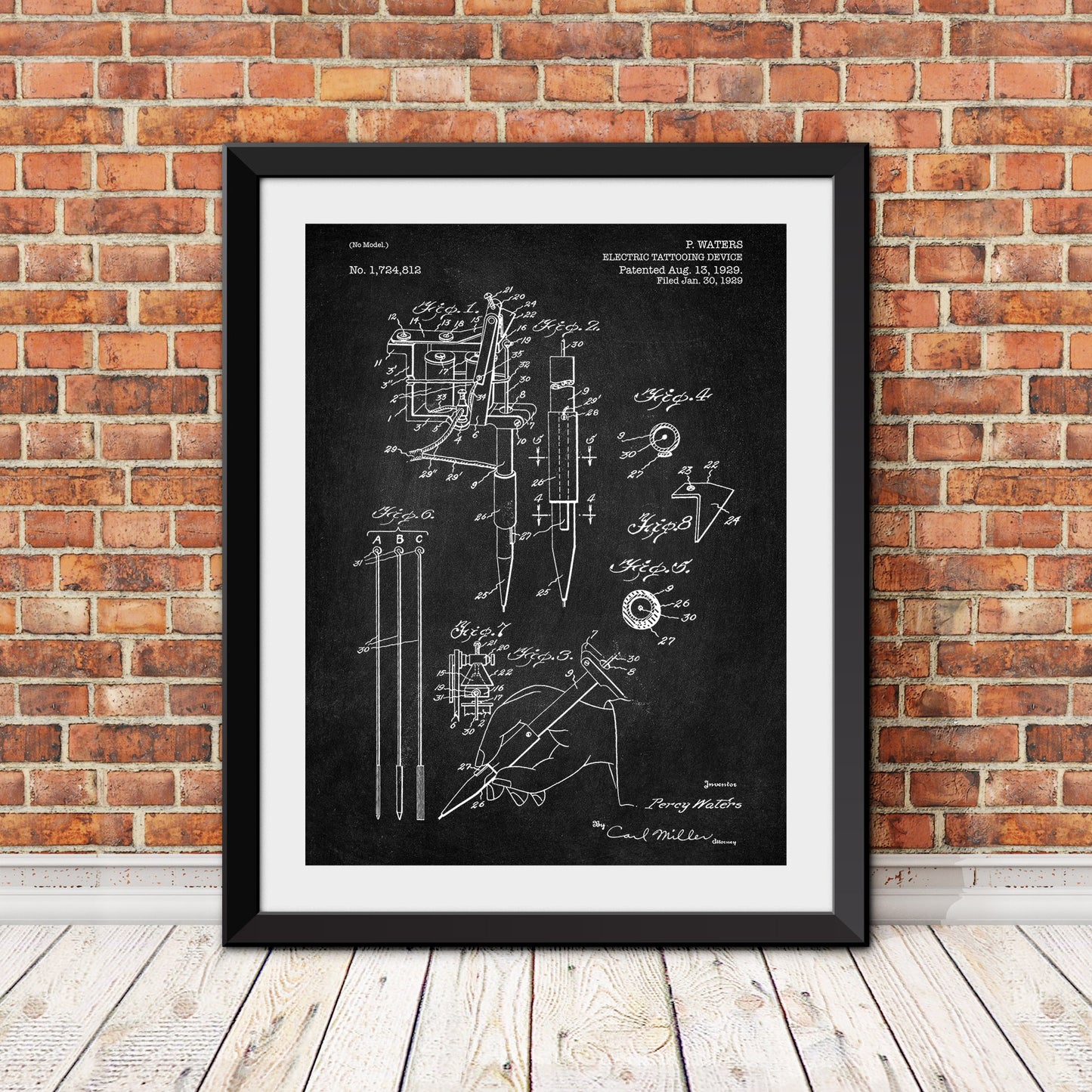 Tattoo Gun Patent Print