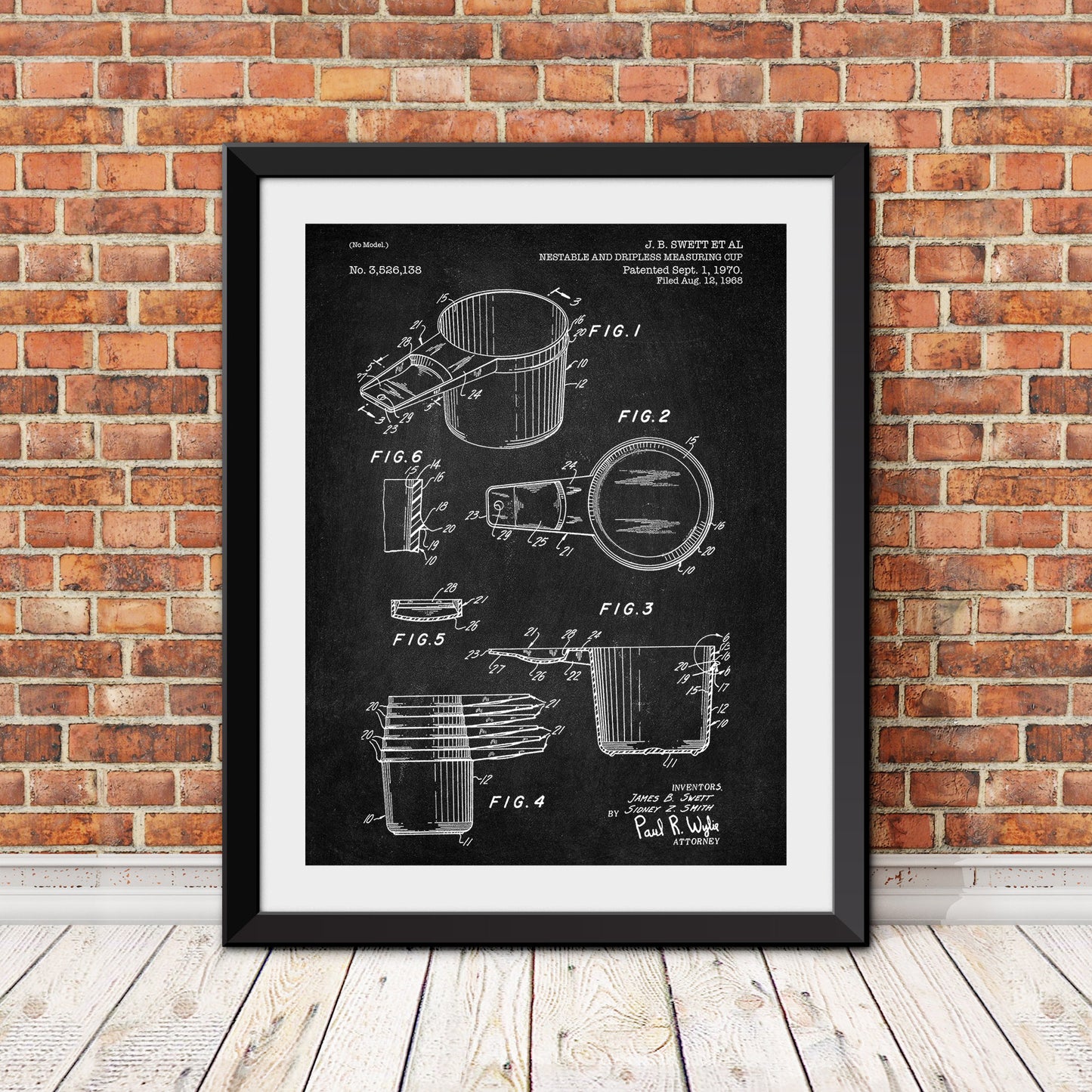 Nestable and Dripless Measuring Cup Patent Patent Print