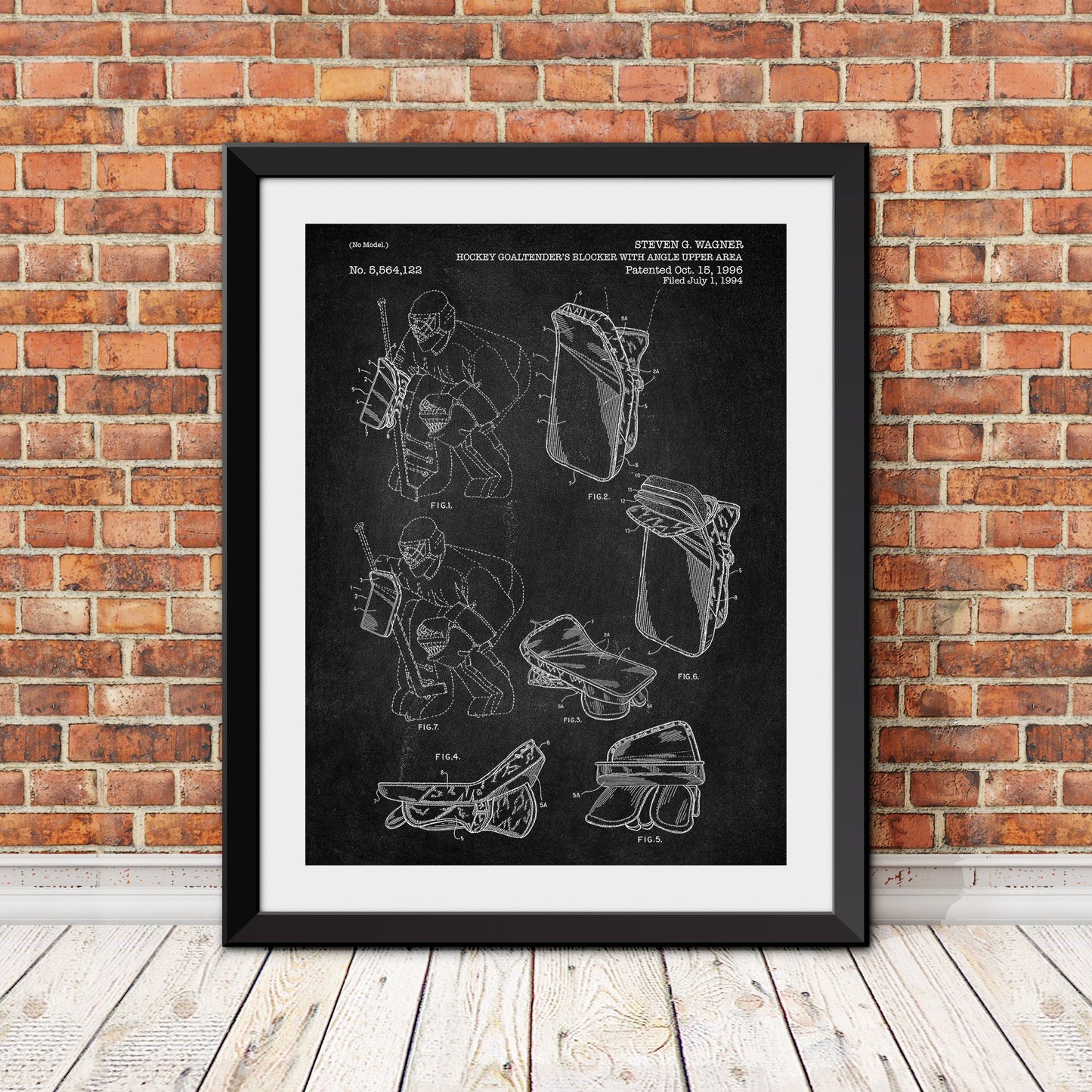 Hockey Goaltender Blocker Patent Patent Print