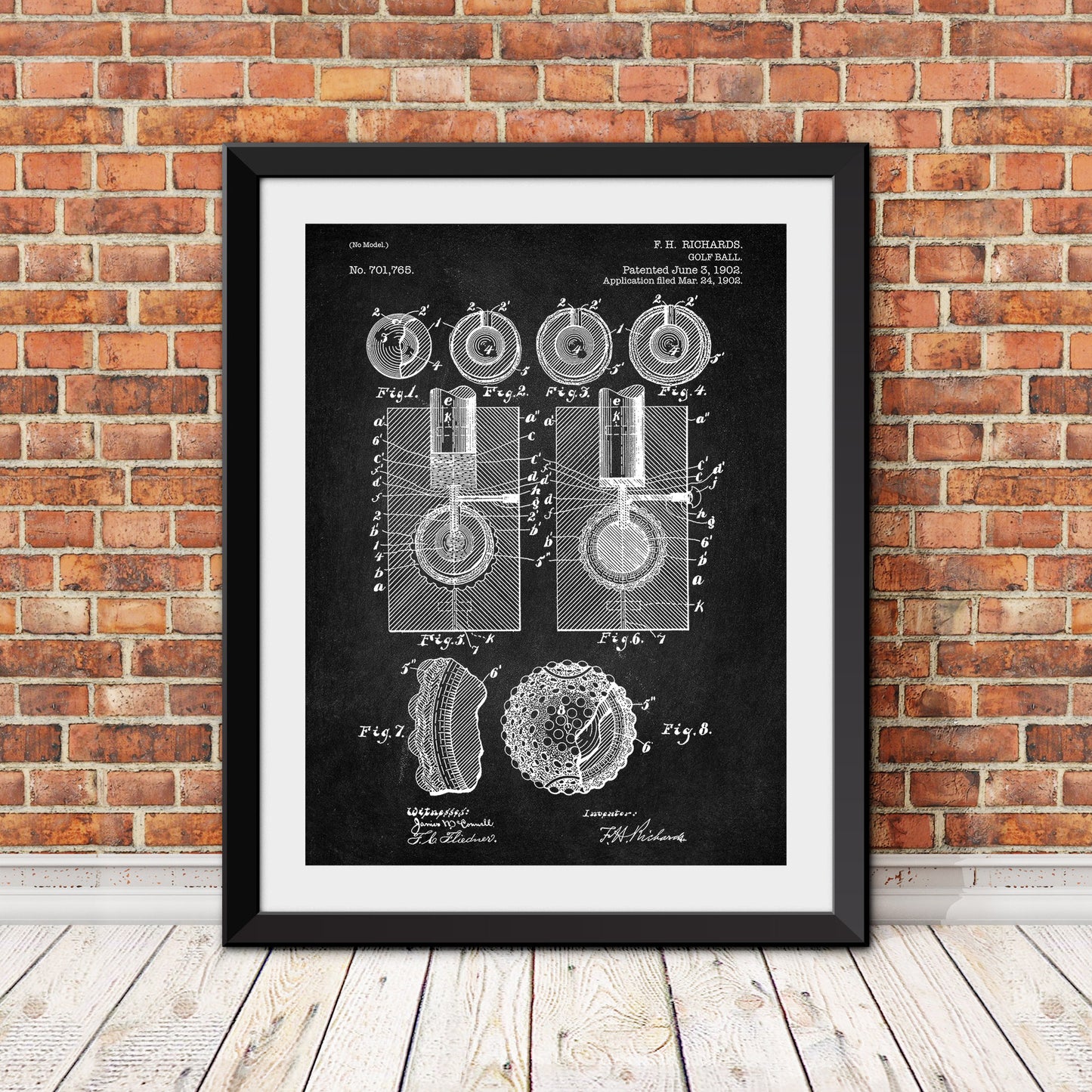 Golf Ball Patent II Patent Print