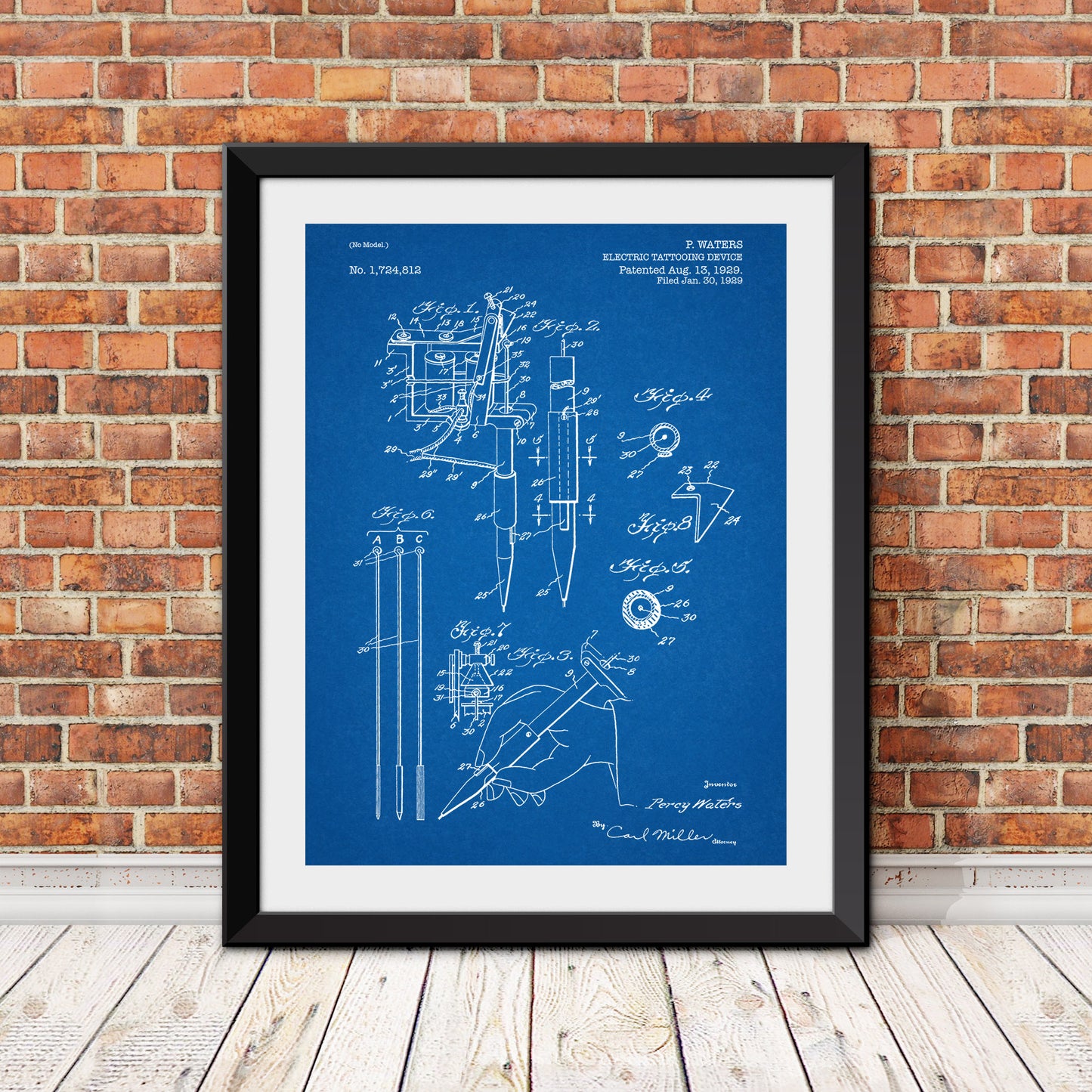 Tattoo Gun Patent Print