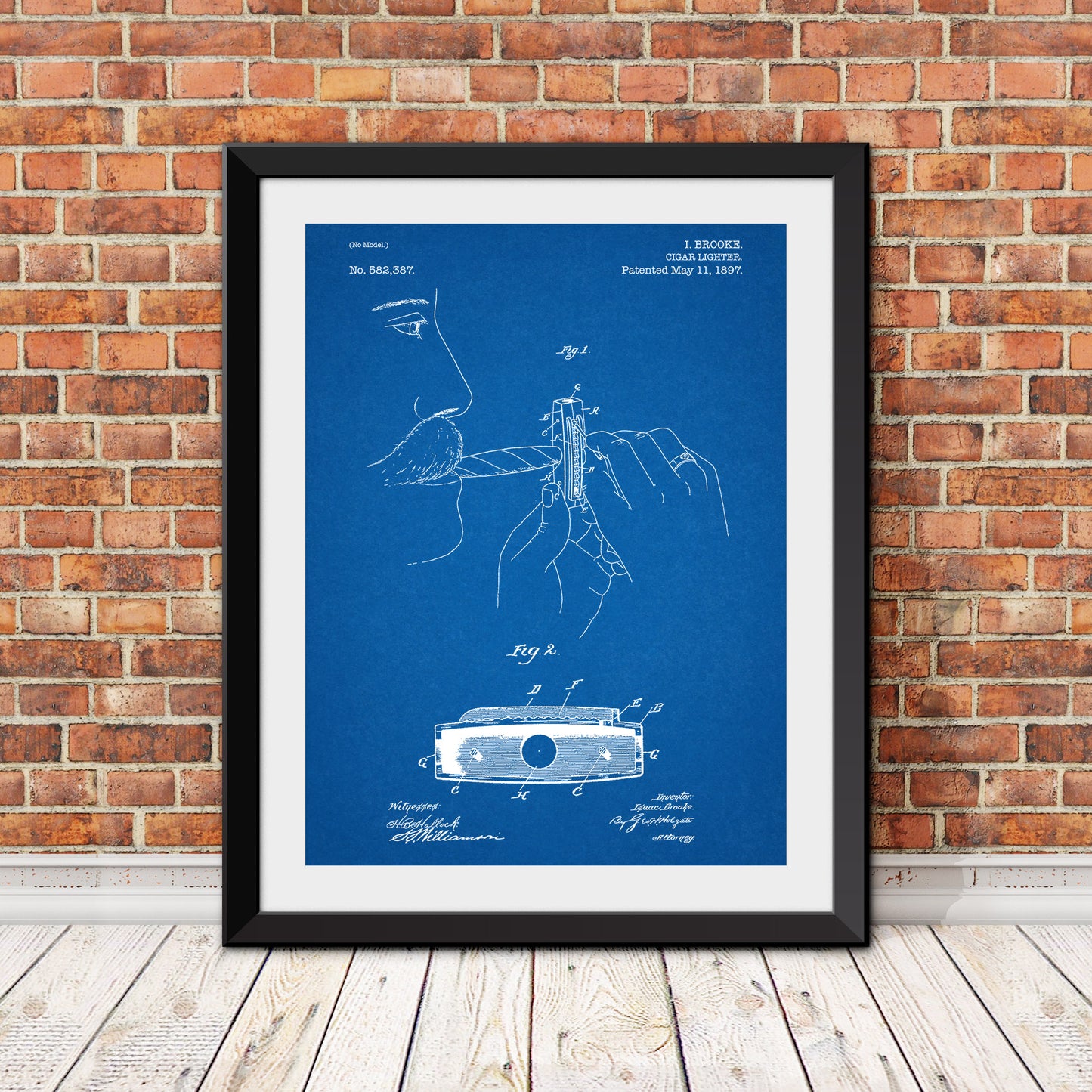 Cigar Lighter Patent Patent Print