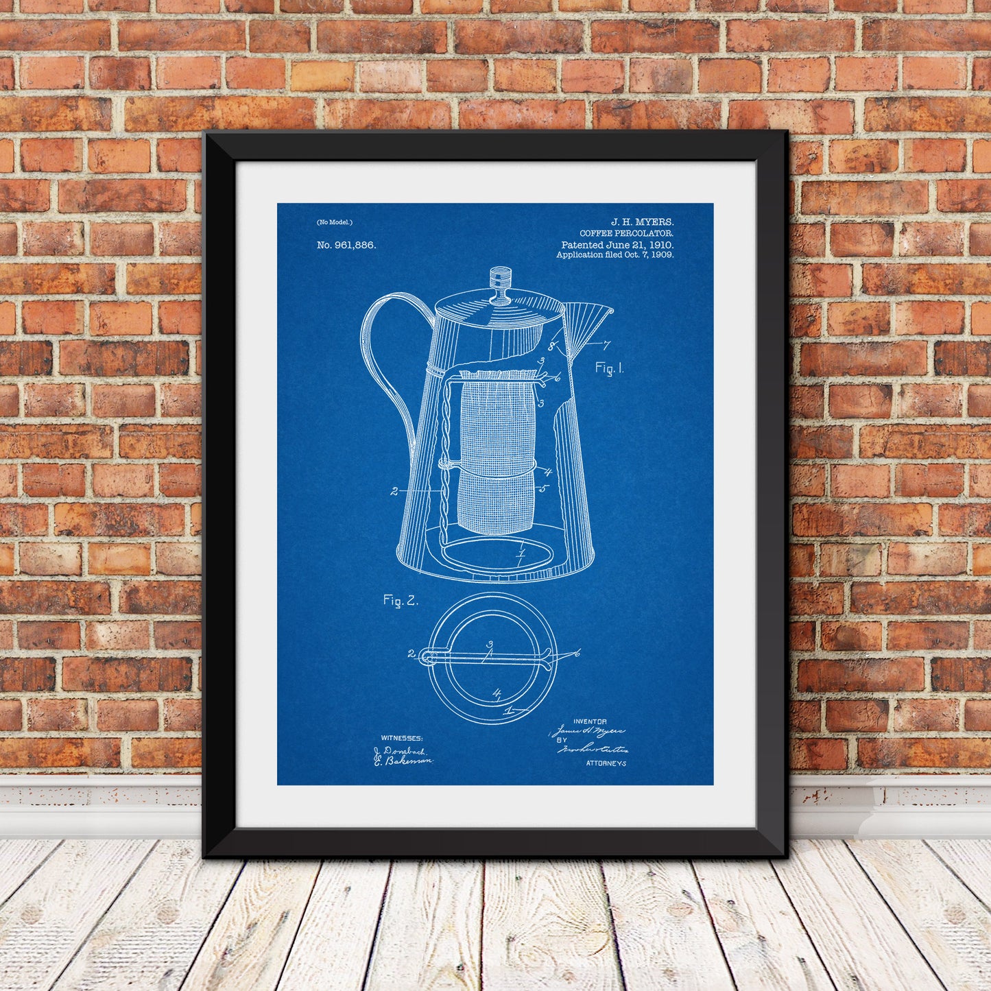 Coffee Percolator Patent Print