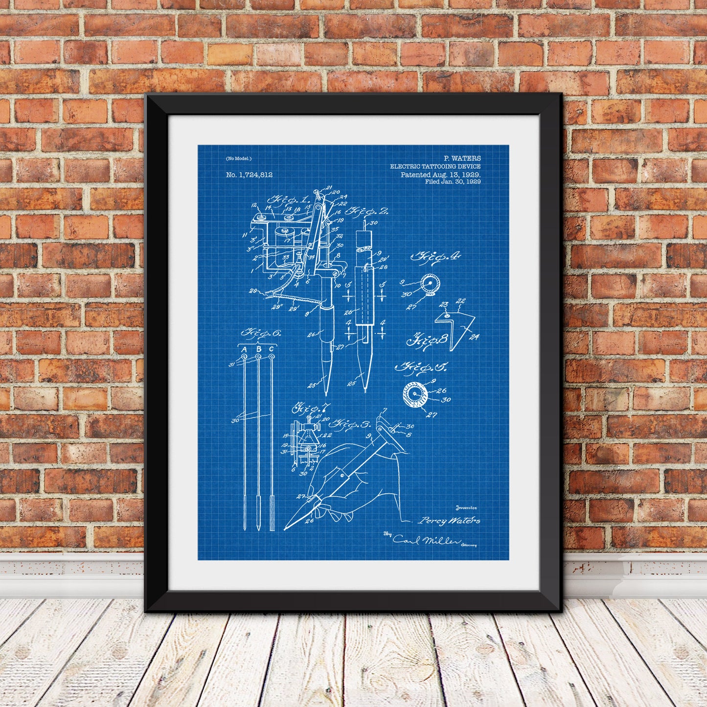 Tattoo Gun Patent Print