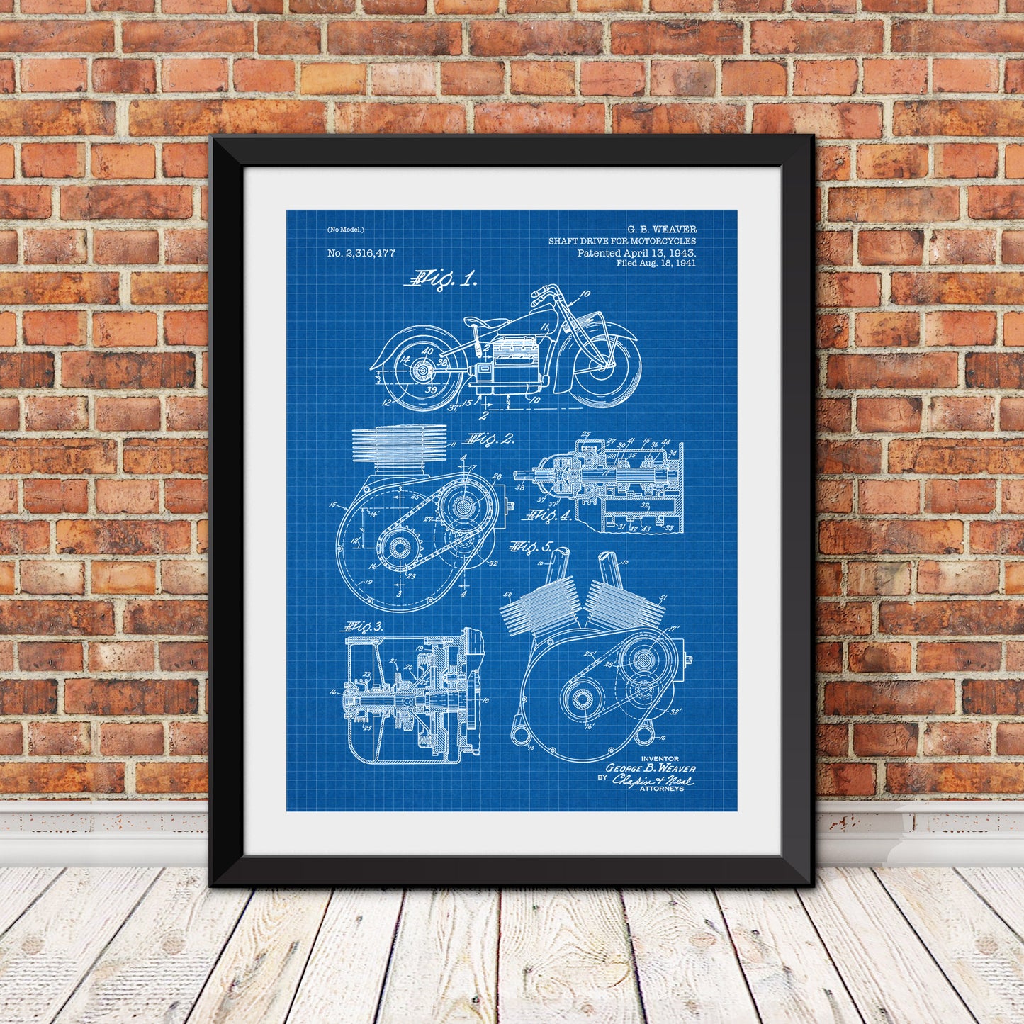 Drive Shaft for Motorcycle Patent Patent Print