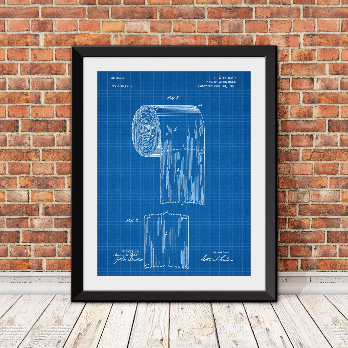 Toilet Paper Patent Patent Print