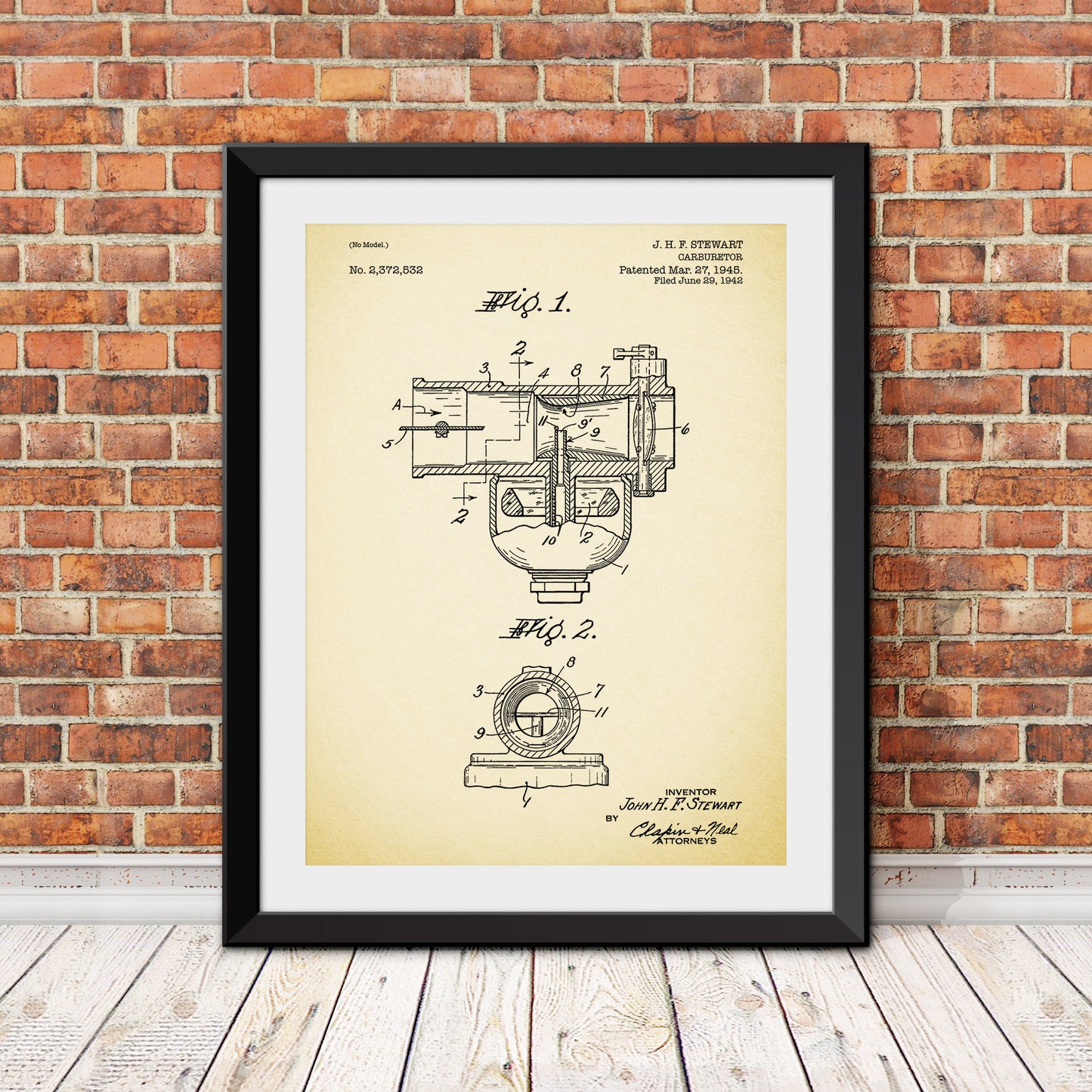 Harley Davidson Carburator Patent Patent Print