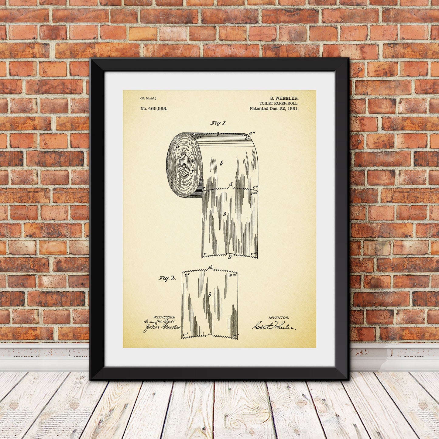 Toilet Paper Patent Patent Print