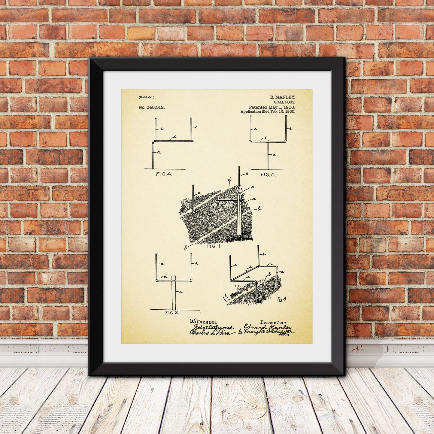 Goal Post Patent Patent Print