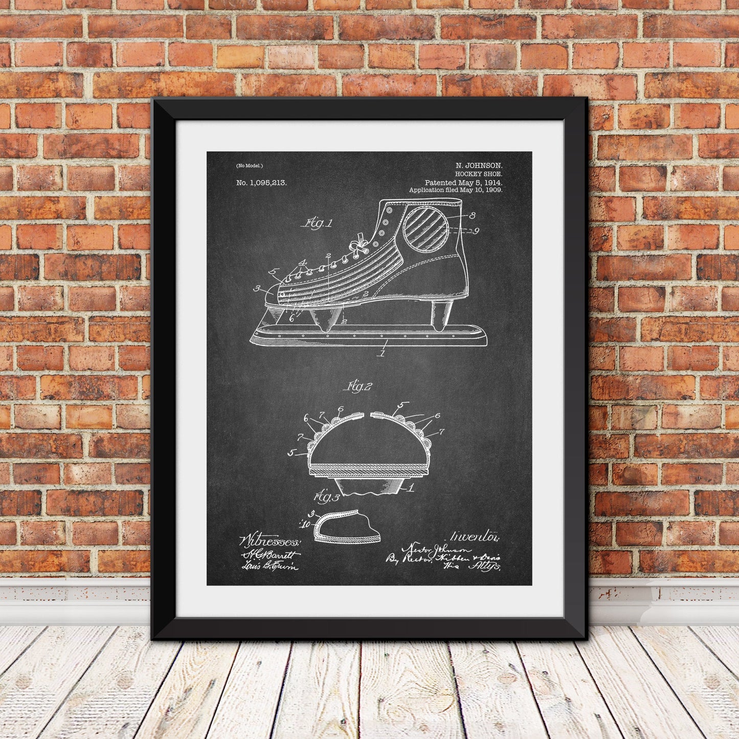 Hockey Skate Patent Print