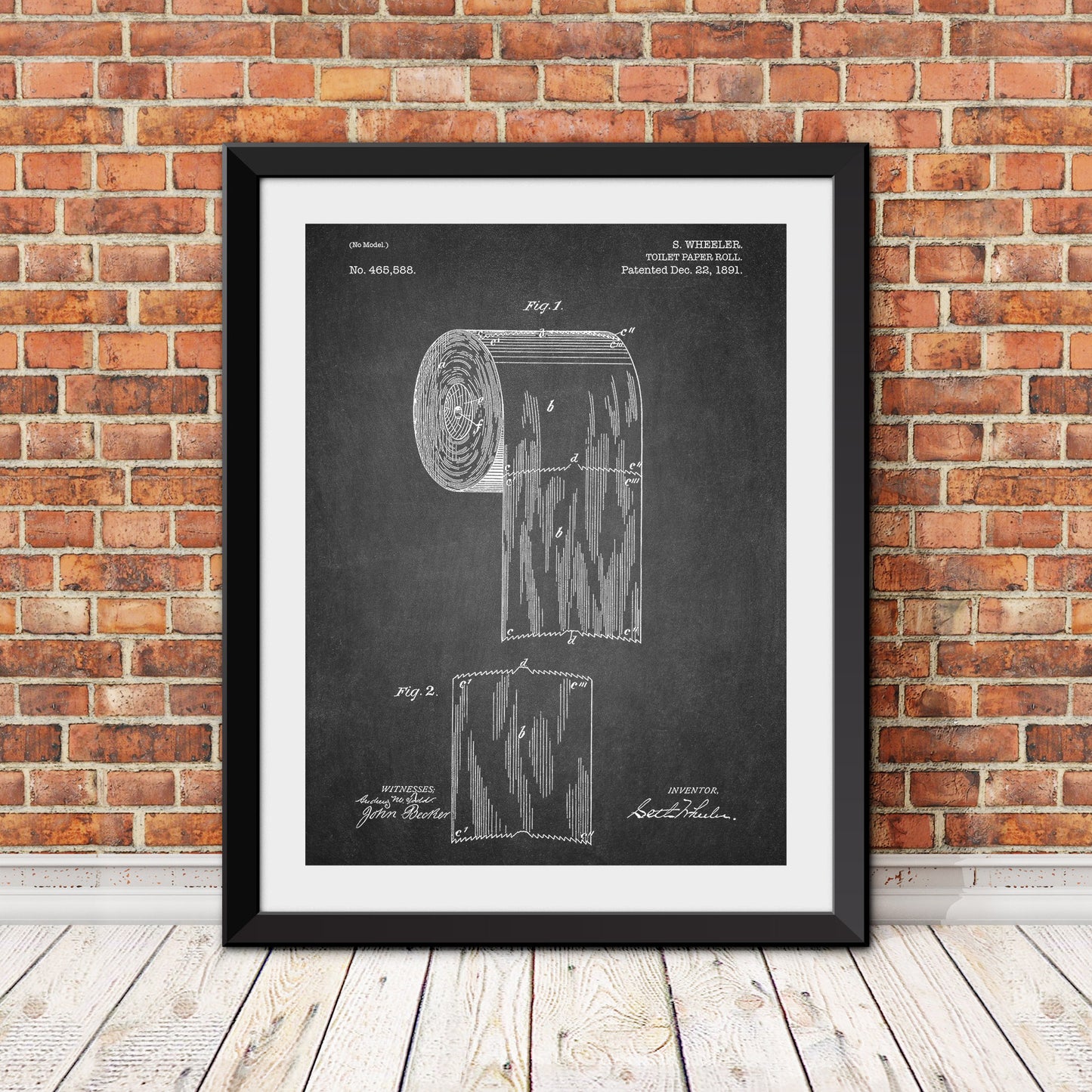 Toilet Paper Patent Patent Print