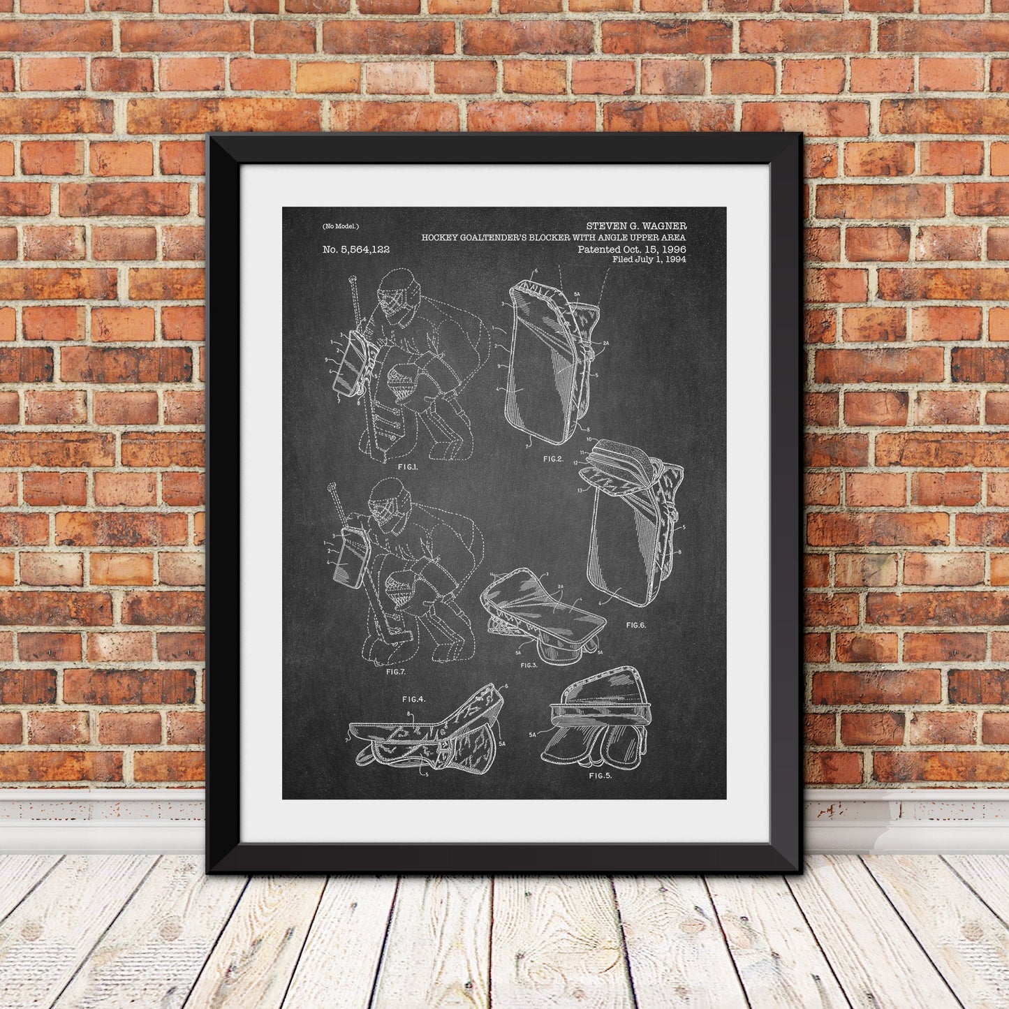 Hockey Goaltender Blocker Patent Patent Print