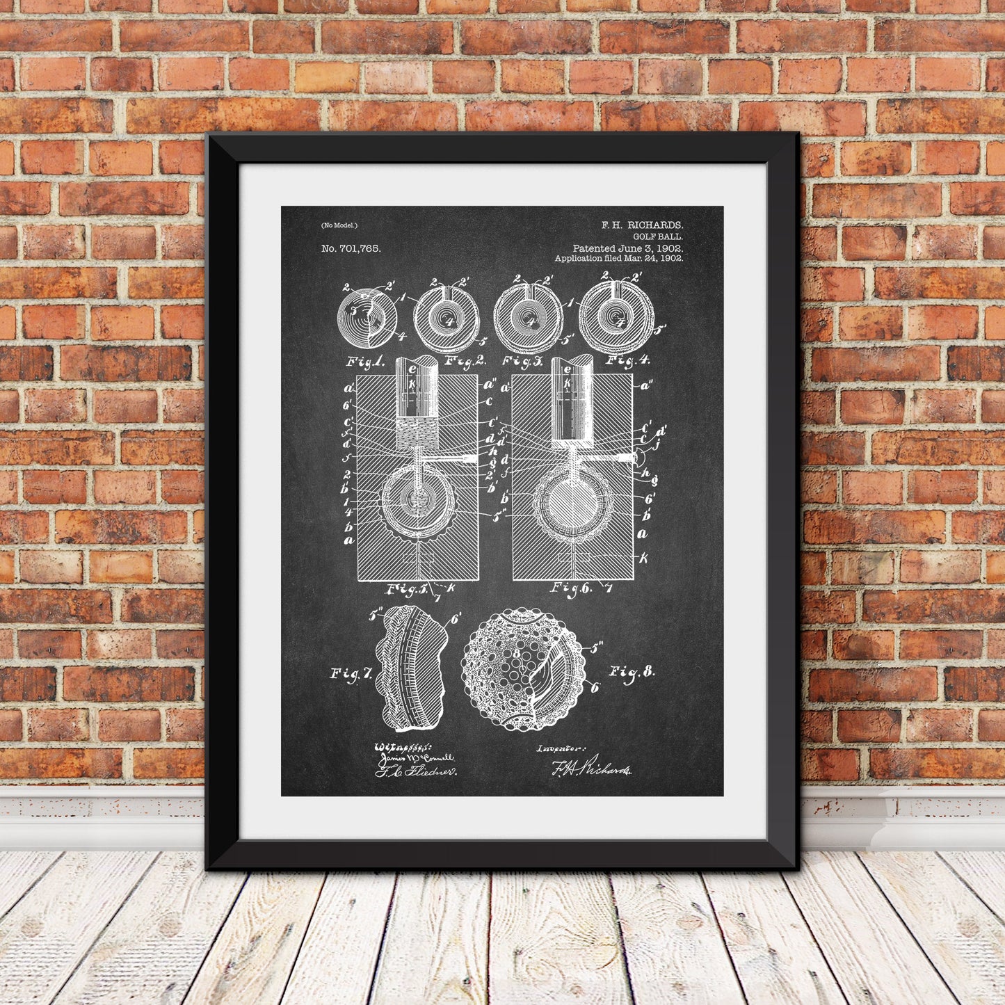 Golf Ball Patent II Patent Print