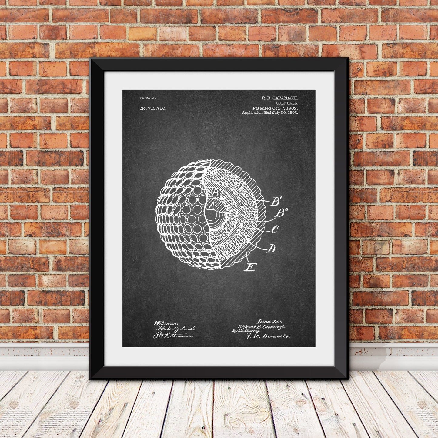 Golf Ball Patent III Patent Print