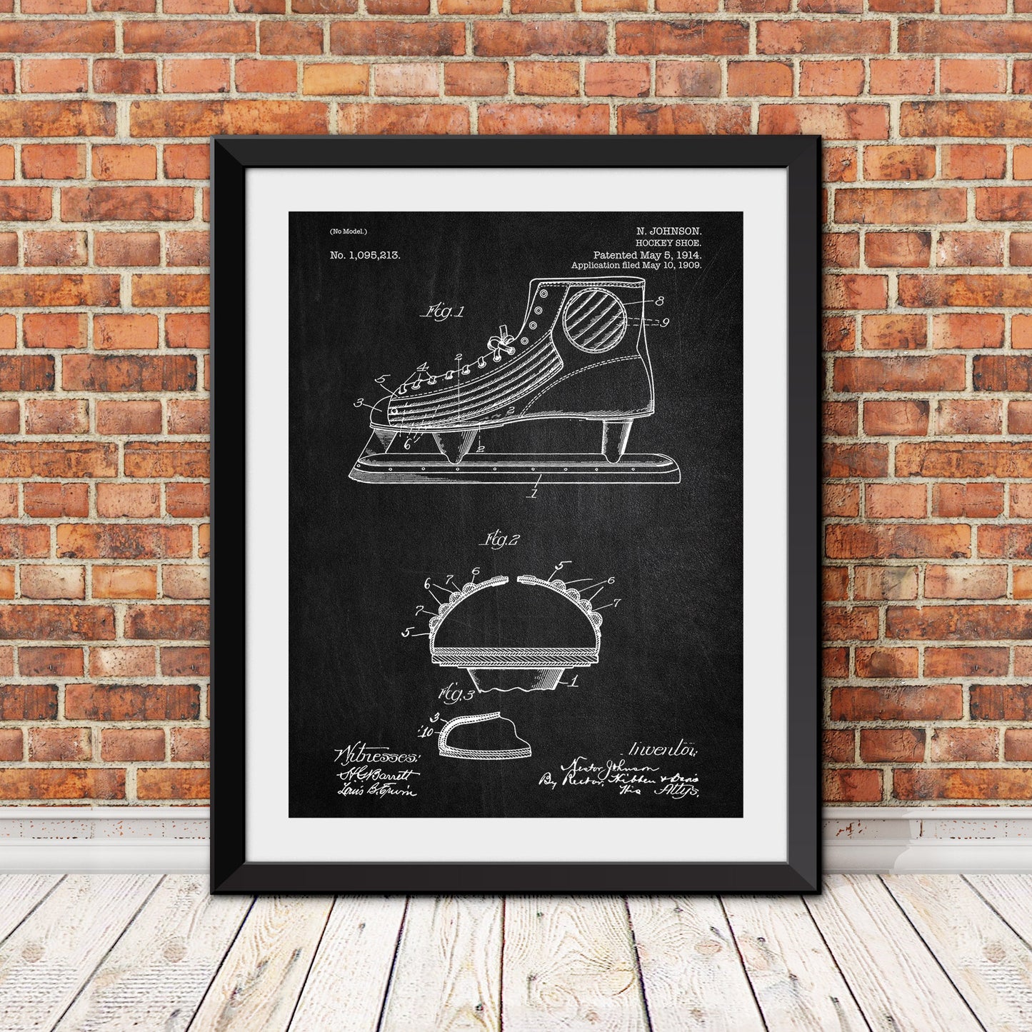 Hockey Skate Patent Print