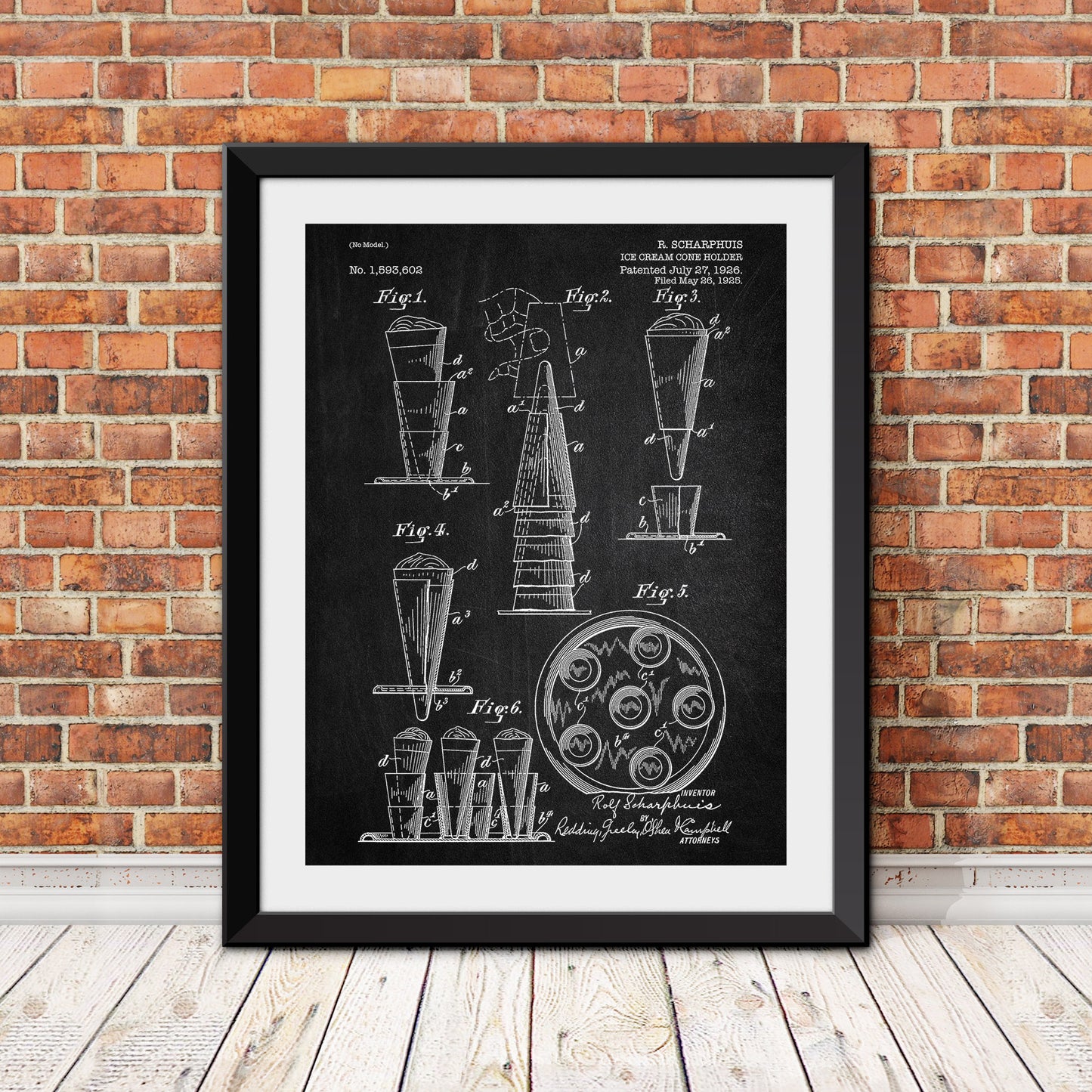 Ice Cream Cone Holder Patent Patent Print