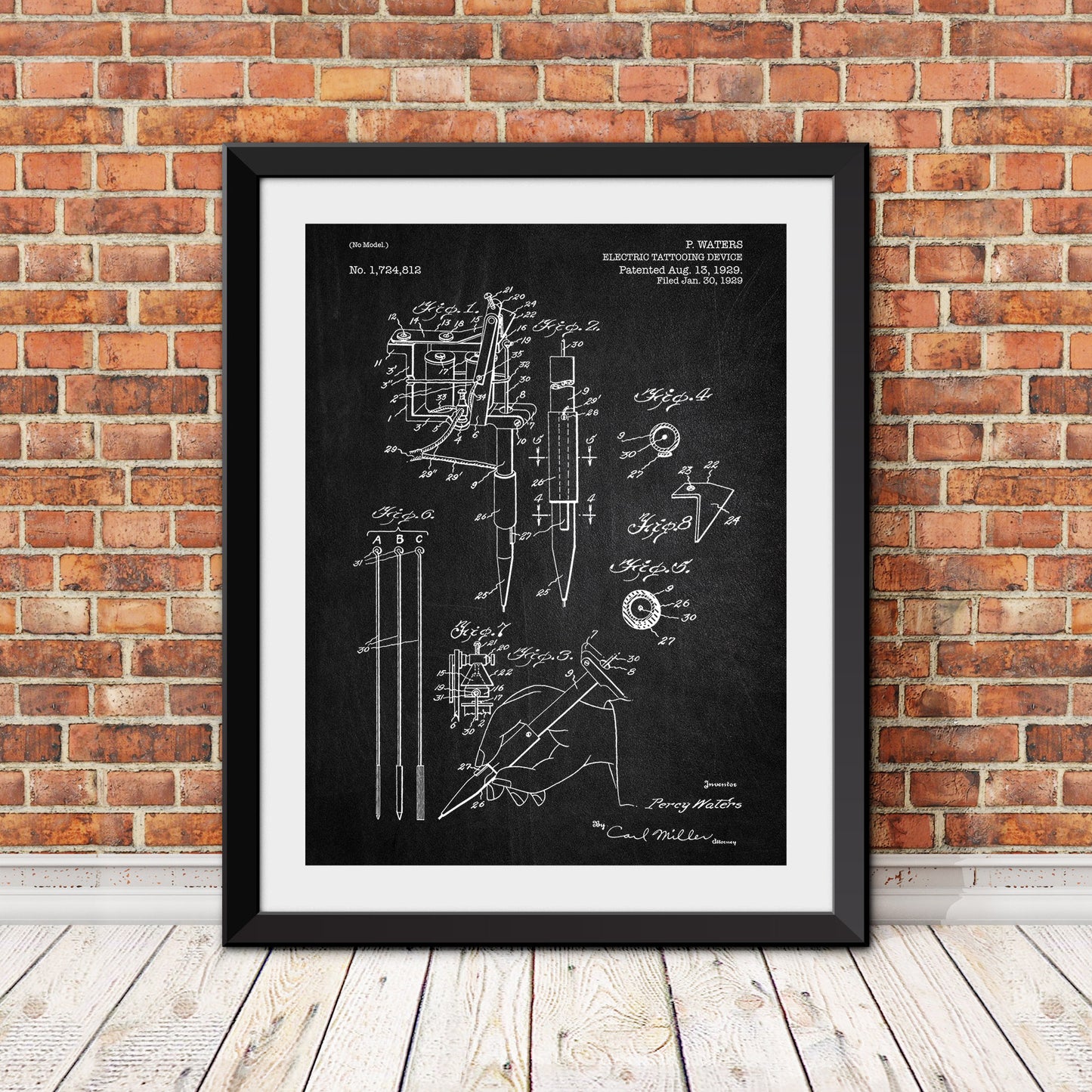 Tattoo Gun Patent Print