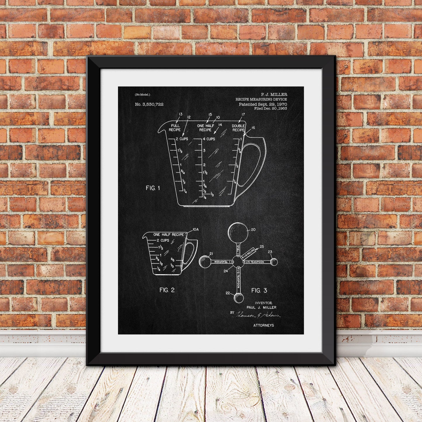 Recipe Measuing Device Patent Patent Print