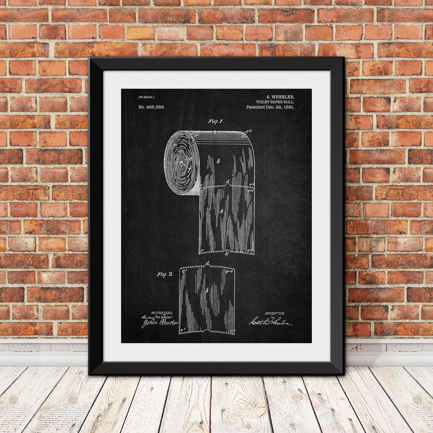 Toilet Paper Patent Patent Print