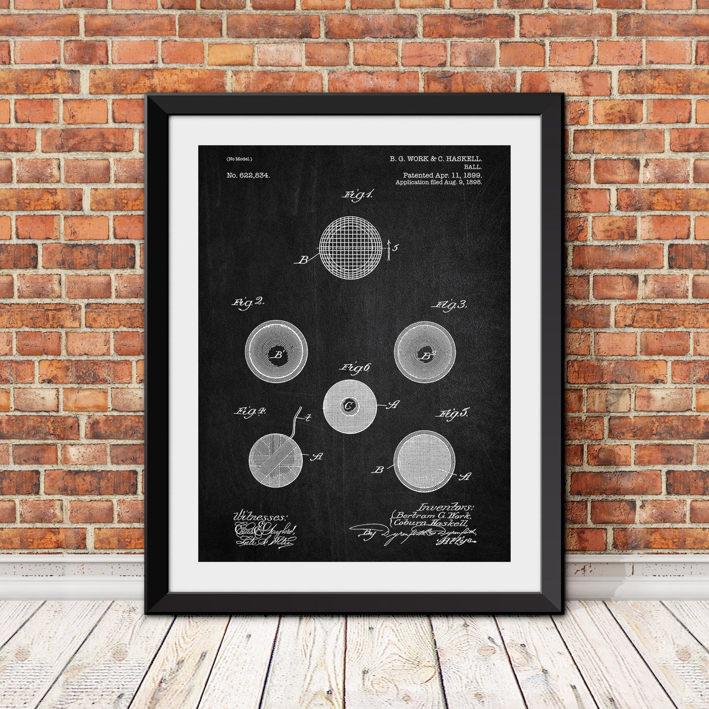 Golf Ball Patent I Patent Print