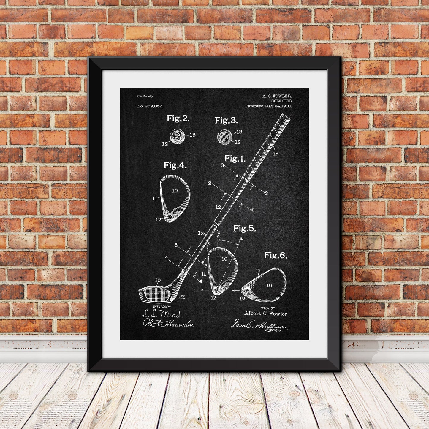 Golf Club Driver Patent II Patent Print