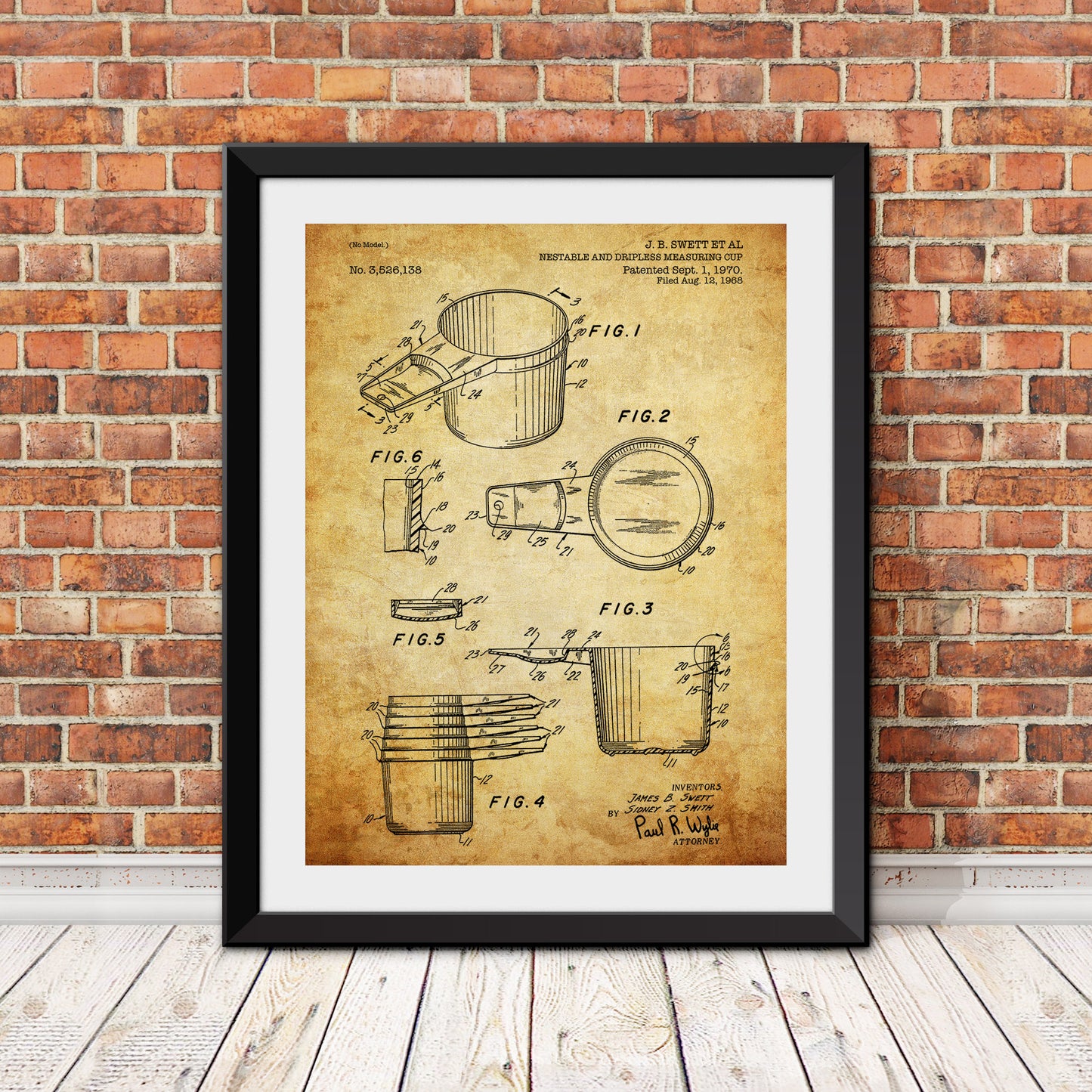 Nestable and Dripless Measuring Cup Patent Patent Print