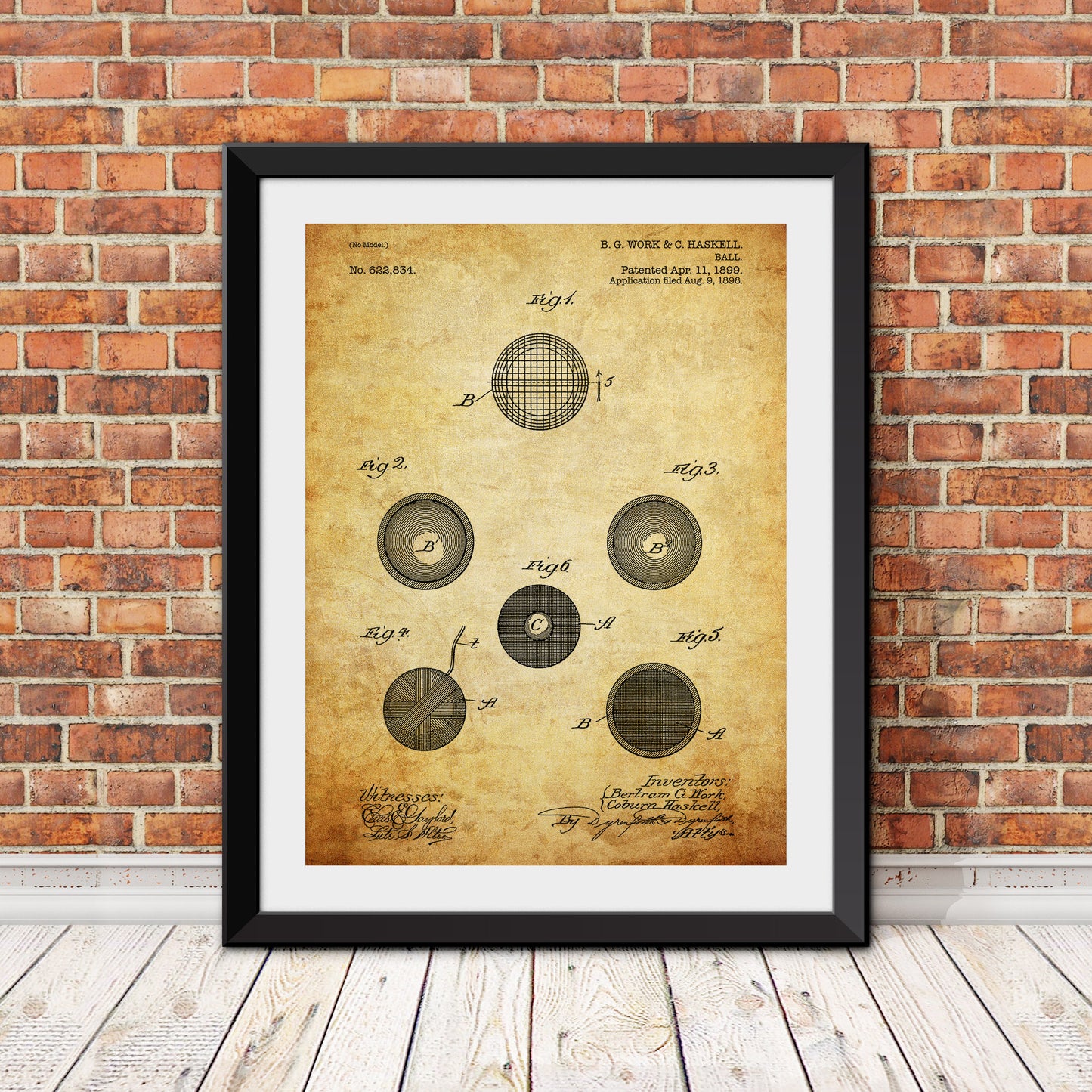 Golf Ball Patent I Patent Print