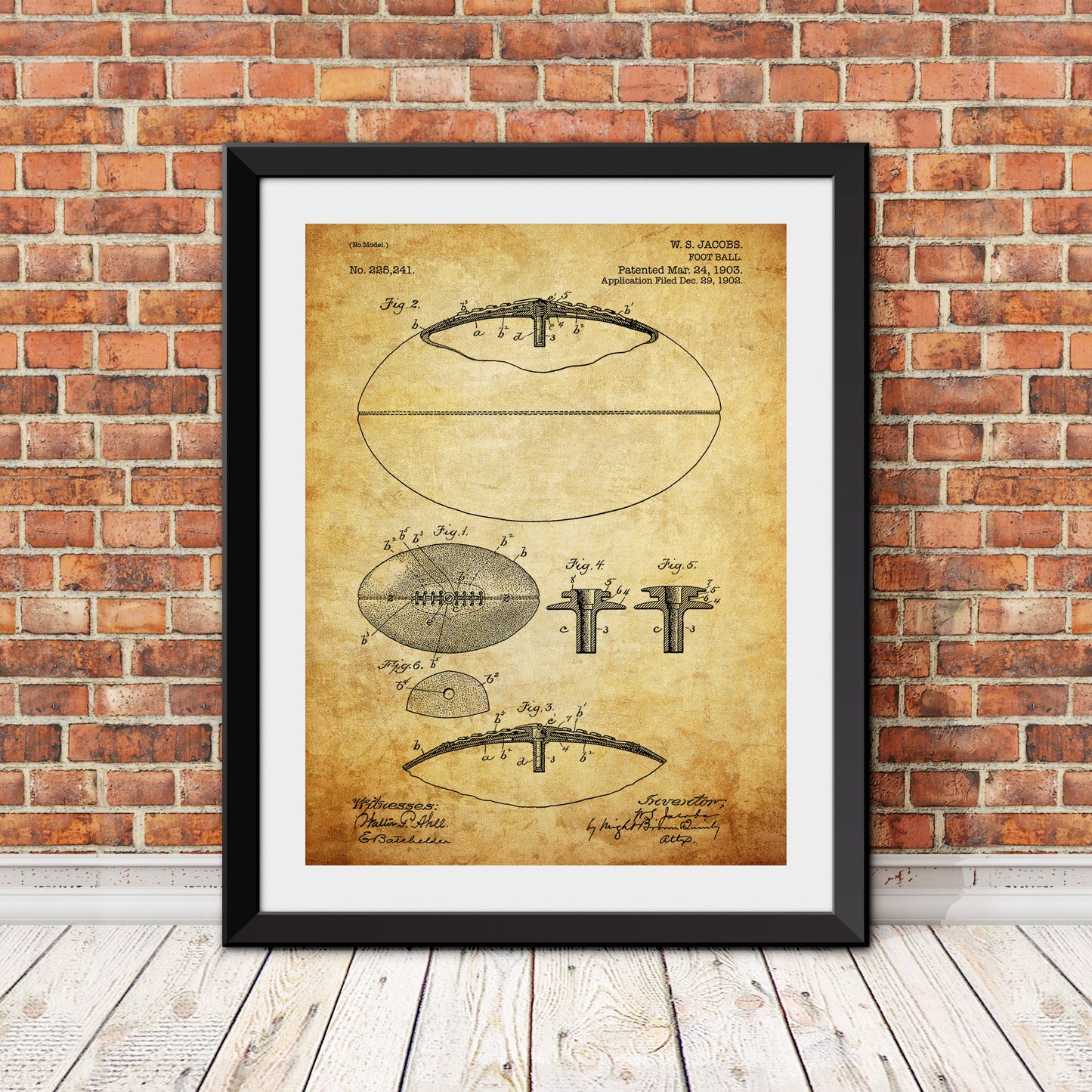 Football Patent Patent Print