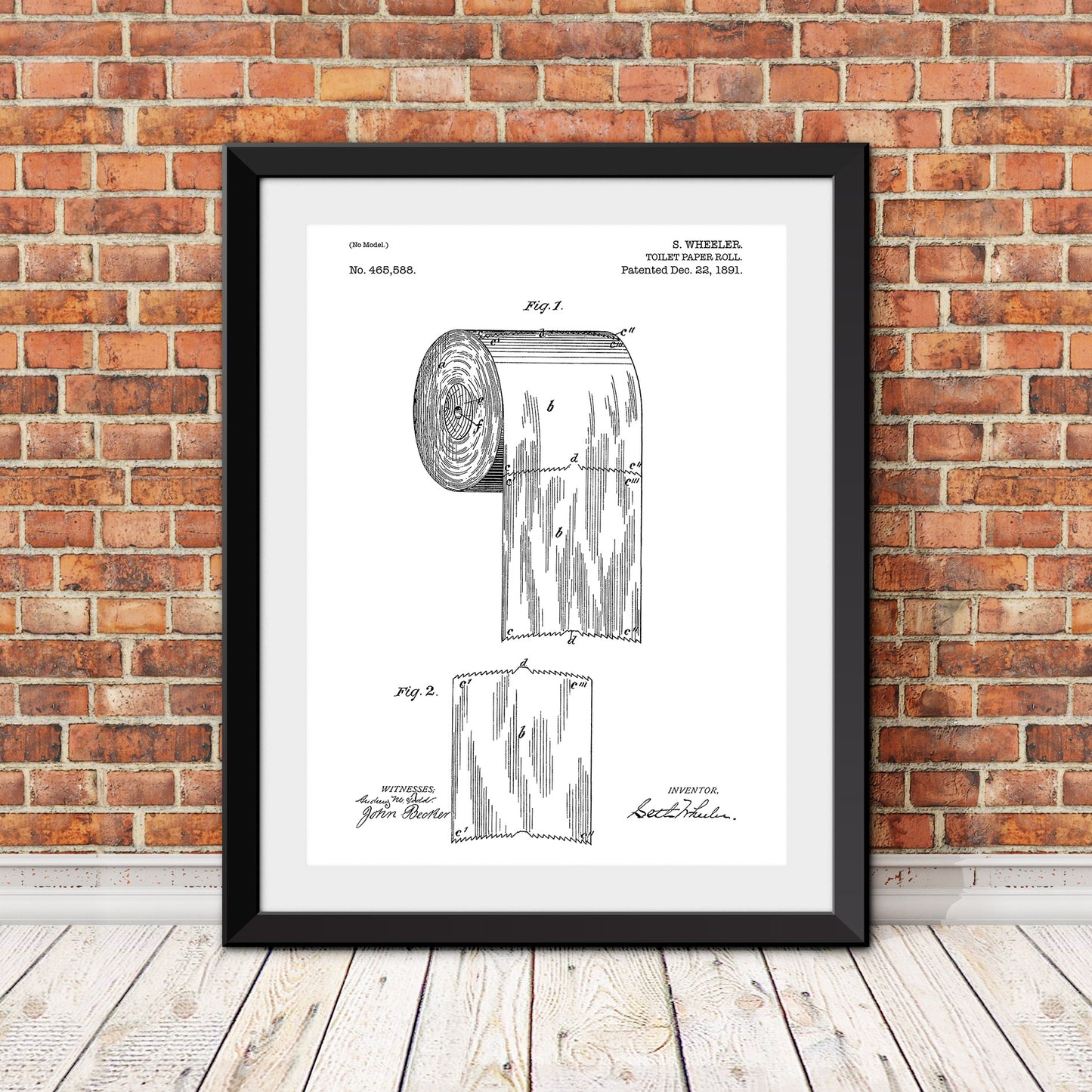 Toilet Paper Patent Patent Print