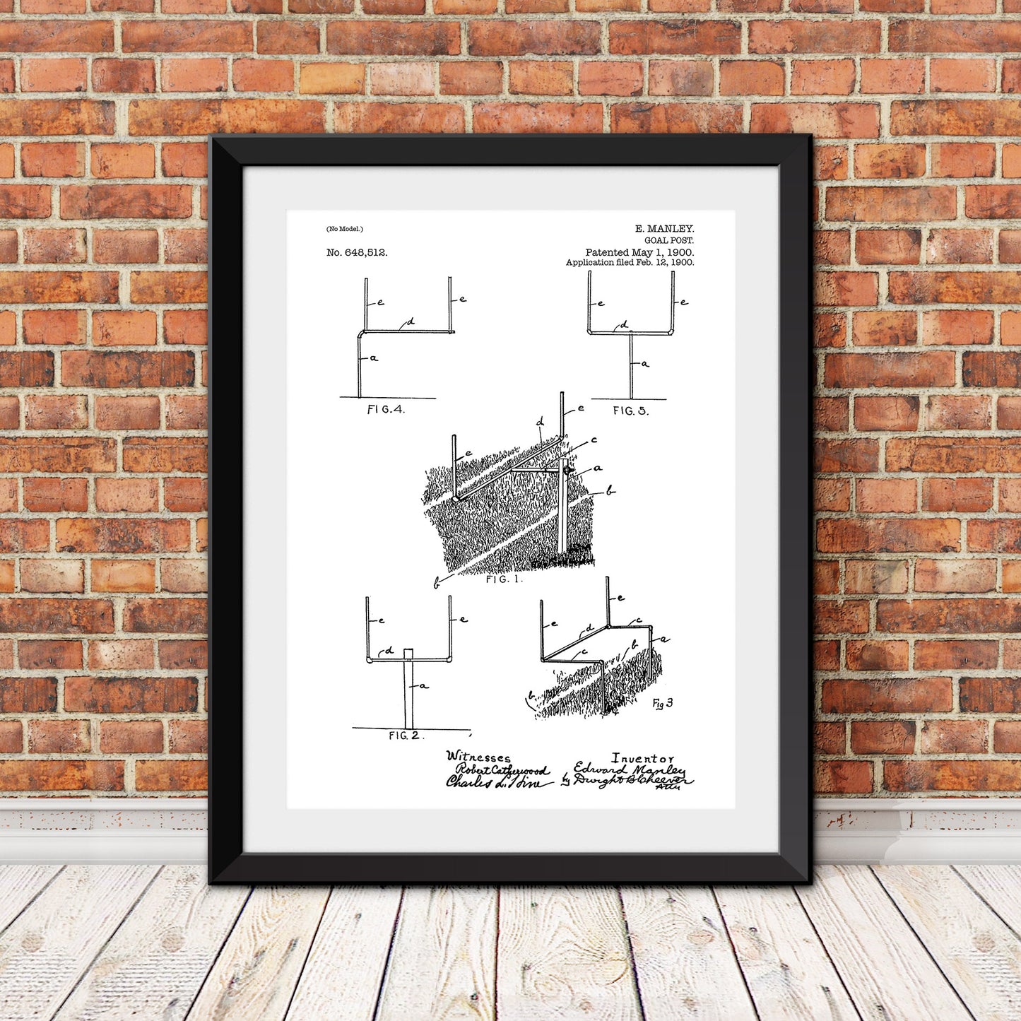 Goal Post Patent Patent Print