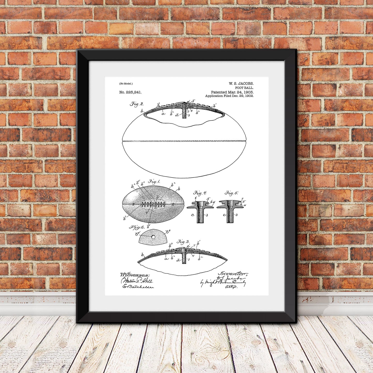 Football Patent Patent Print