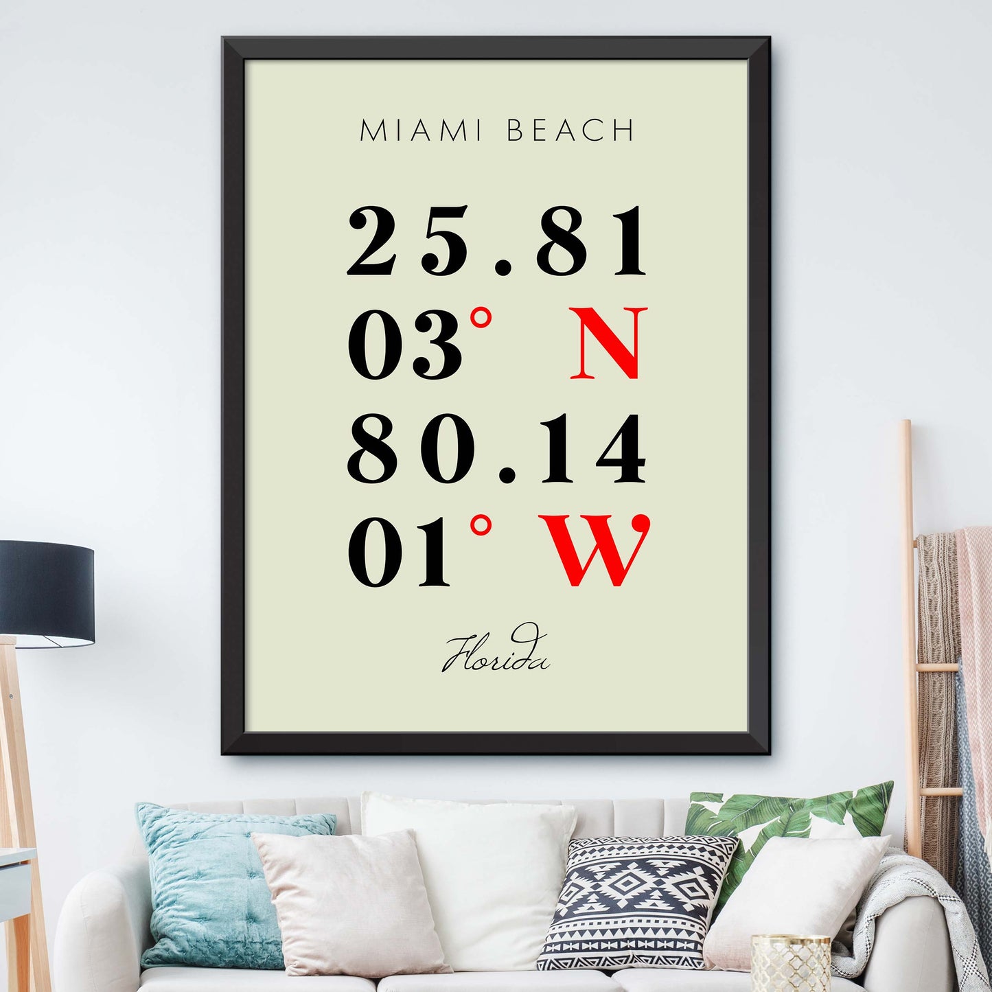 Miami-Beach Coordinate Map