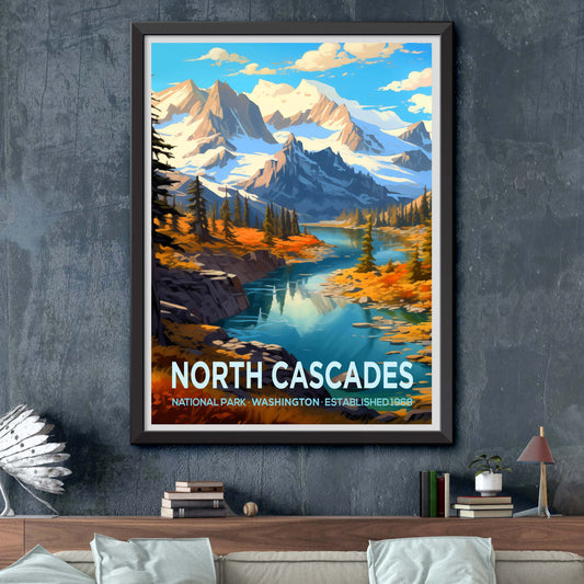 North Cascades Print North Cascades National Park Poster