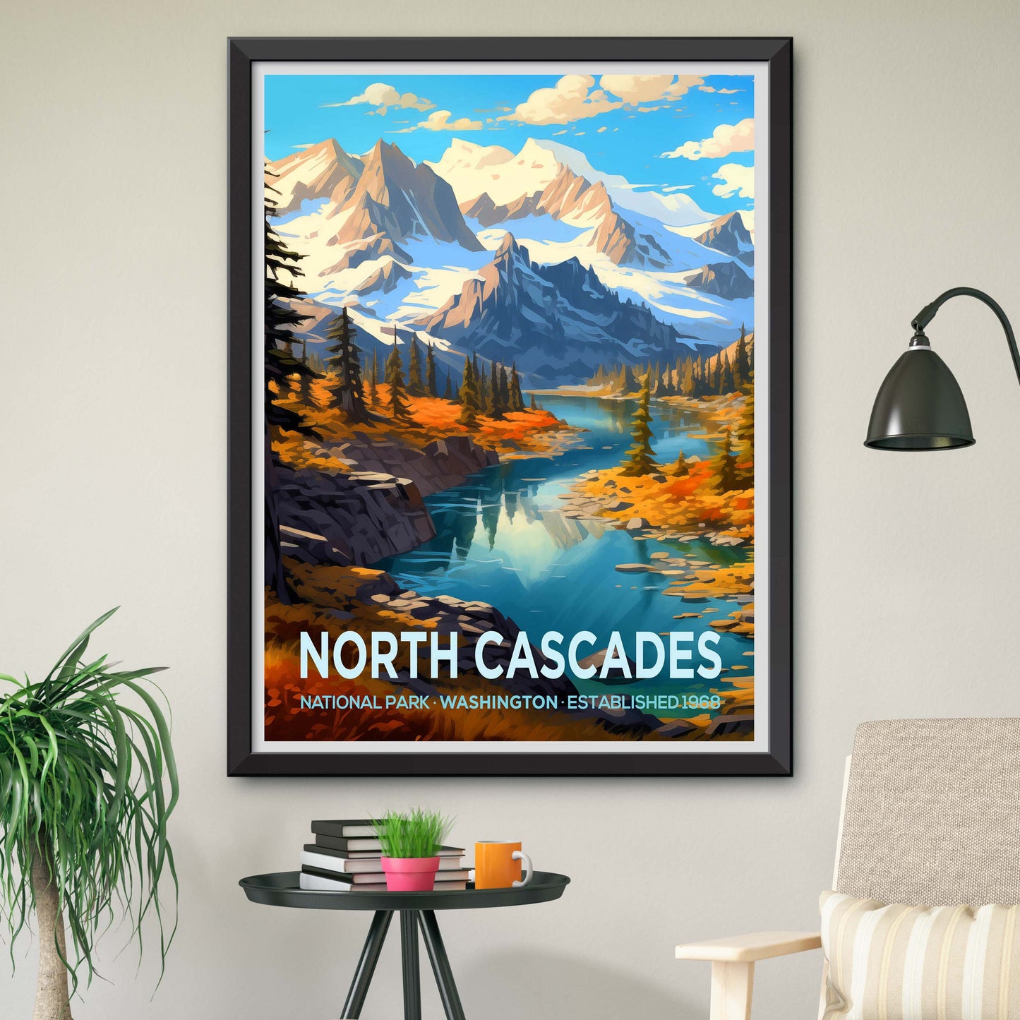North Cascades Print North Cascades National Park Poster