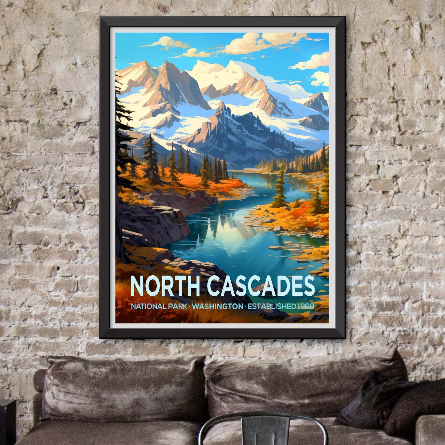 North Cascades Print North Cascades National Park Poster