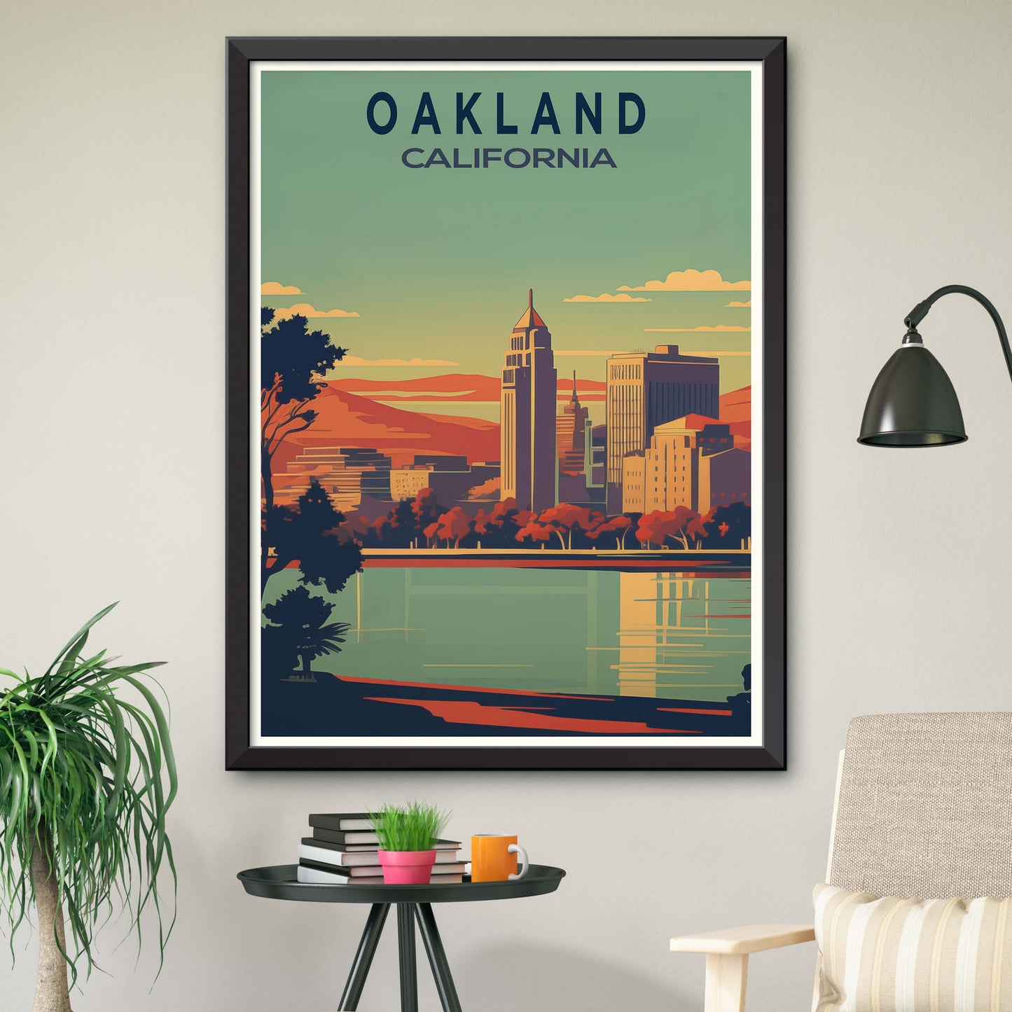 Oakland-USA,Travel Poster Oakland Print