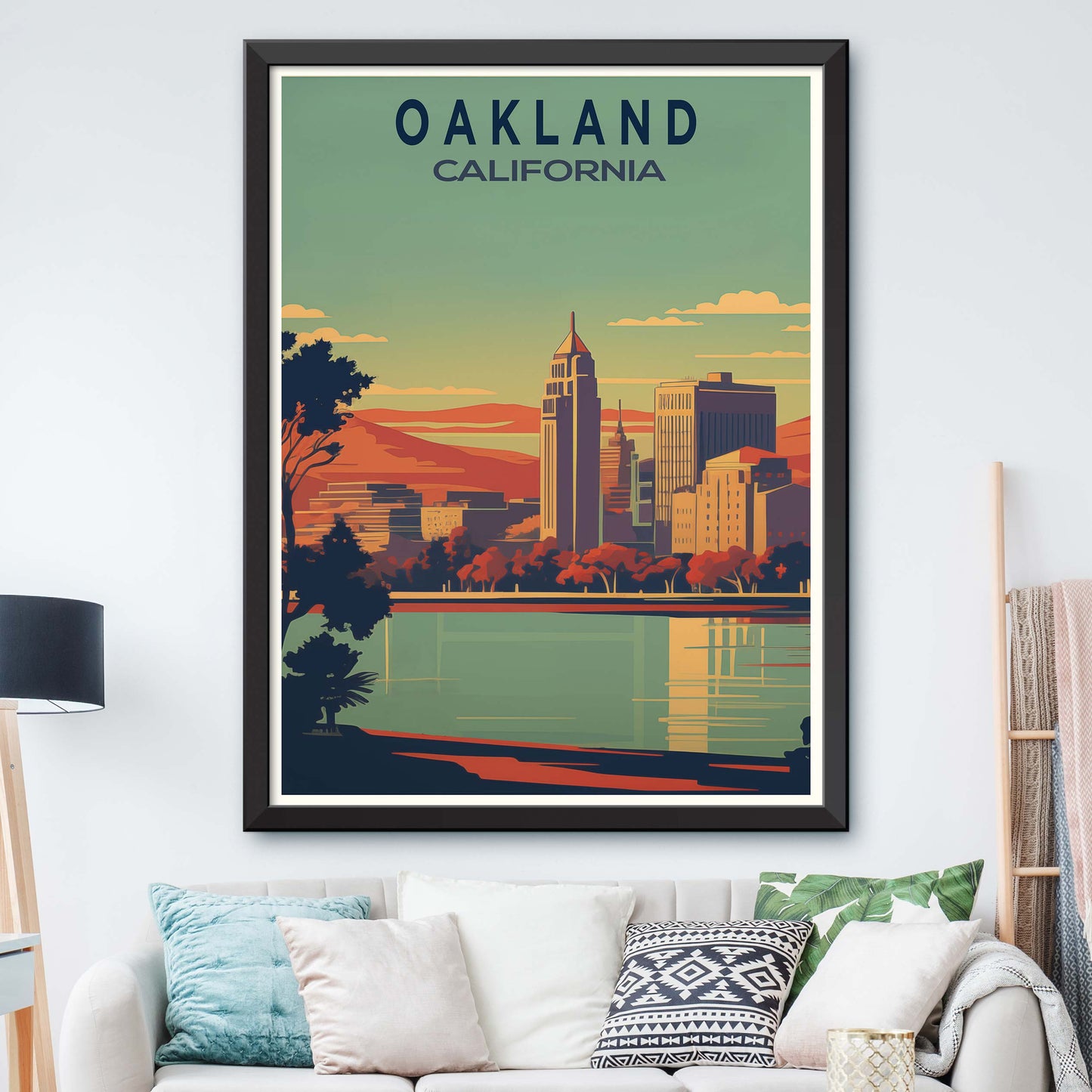 Oakland-USA,Travel Poster Oakland Print