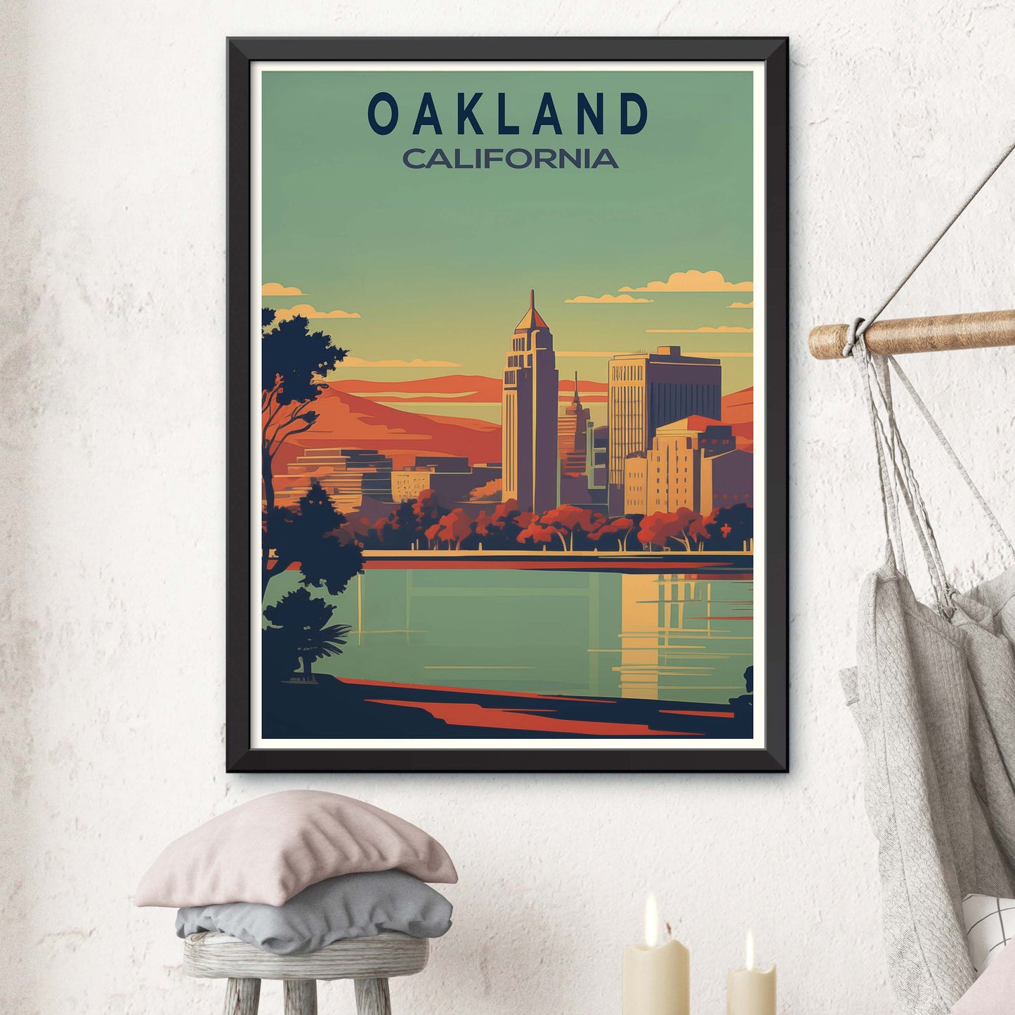 Oakland-USA,Travel Poster Oakland Print