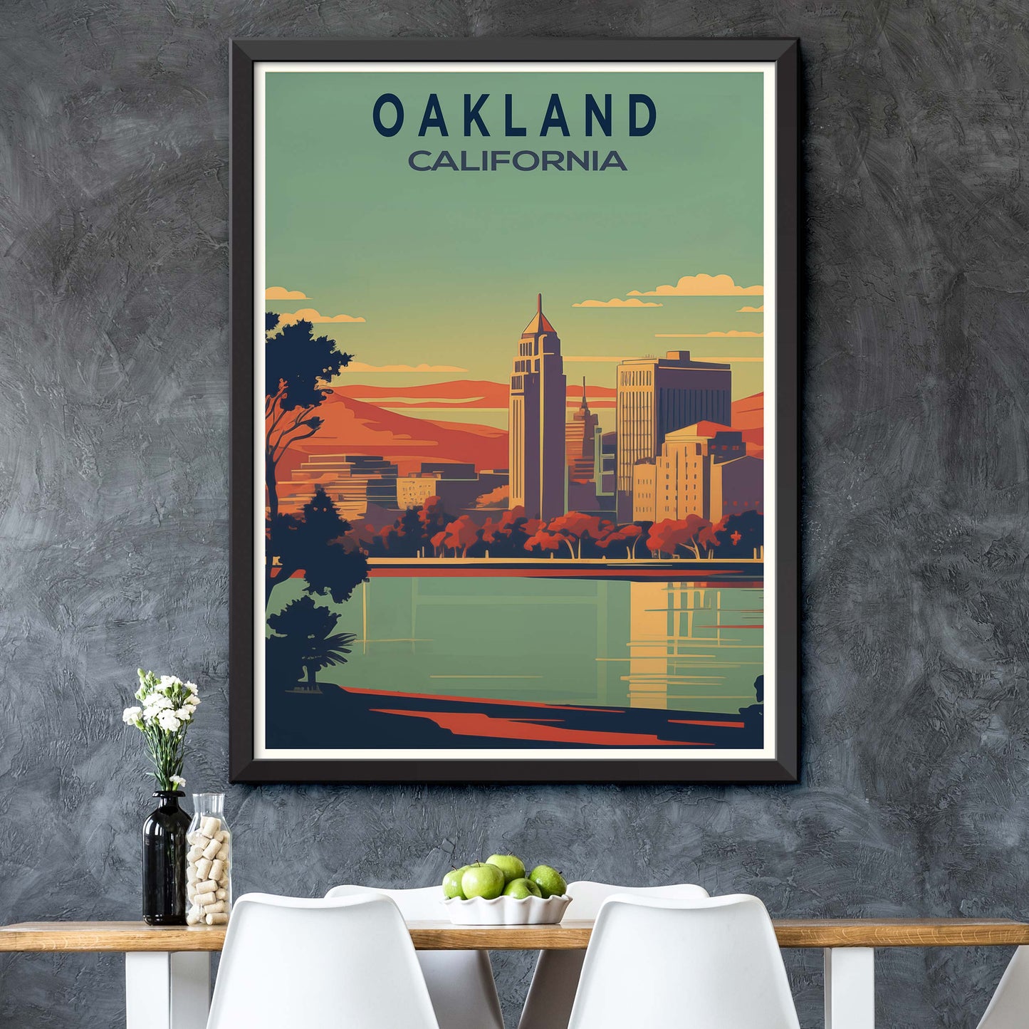 Oakland-USA,Travel Poster Oakland Print