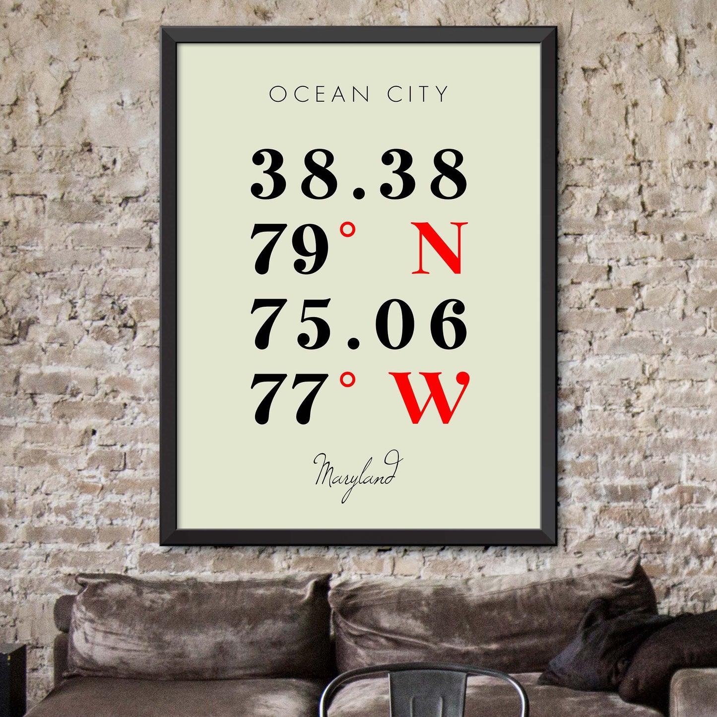 Ocean-City Coordinate Map