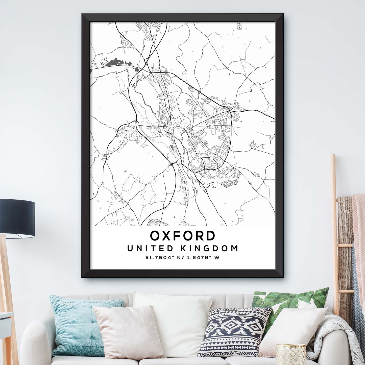 Oxford,United-Kingdom Map Print