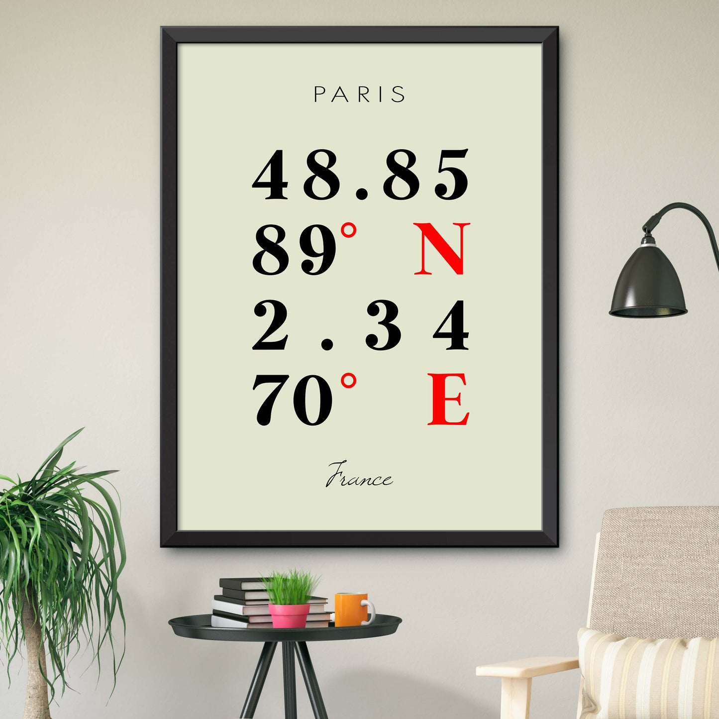 Paris Coordinate Map