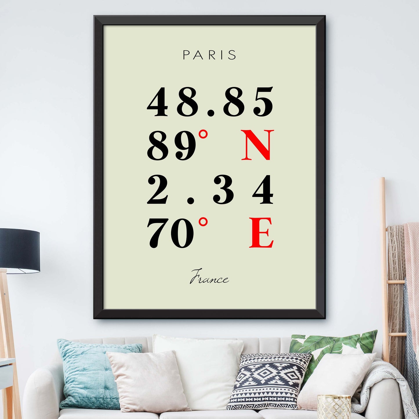 Paris Coordinate Map