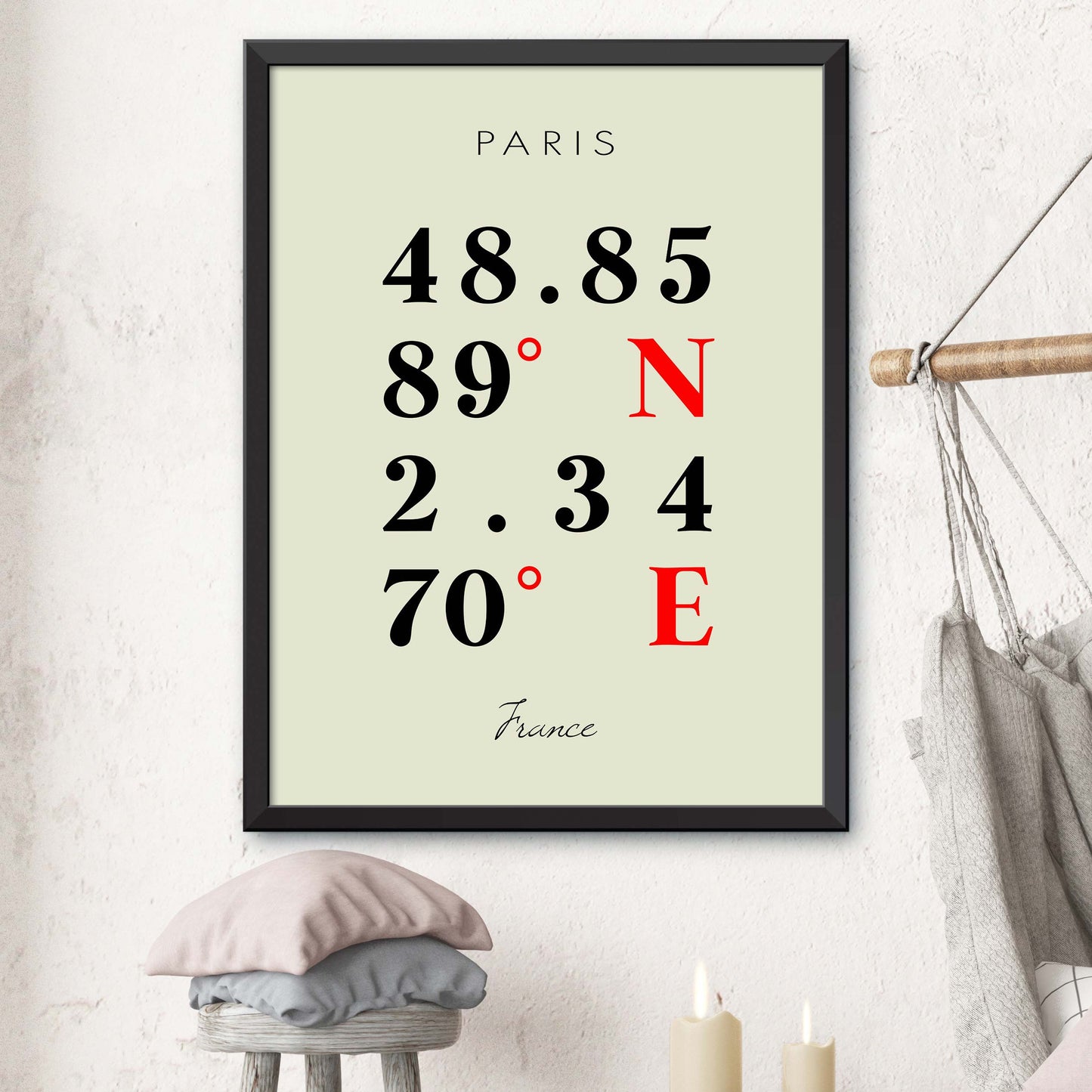 Paris Coordinate Map