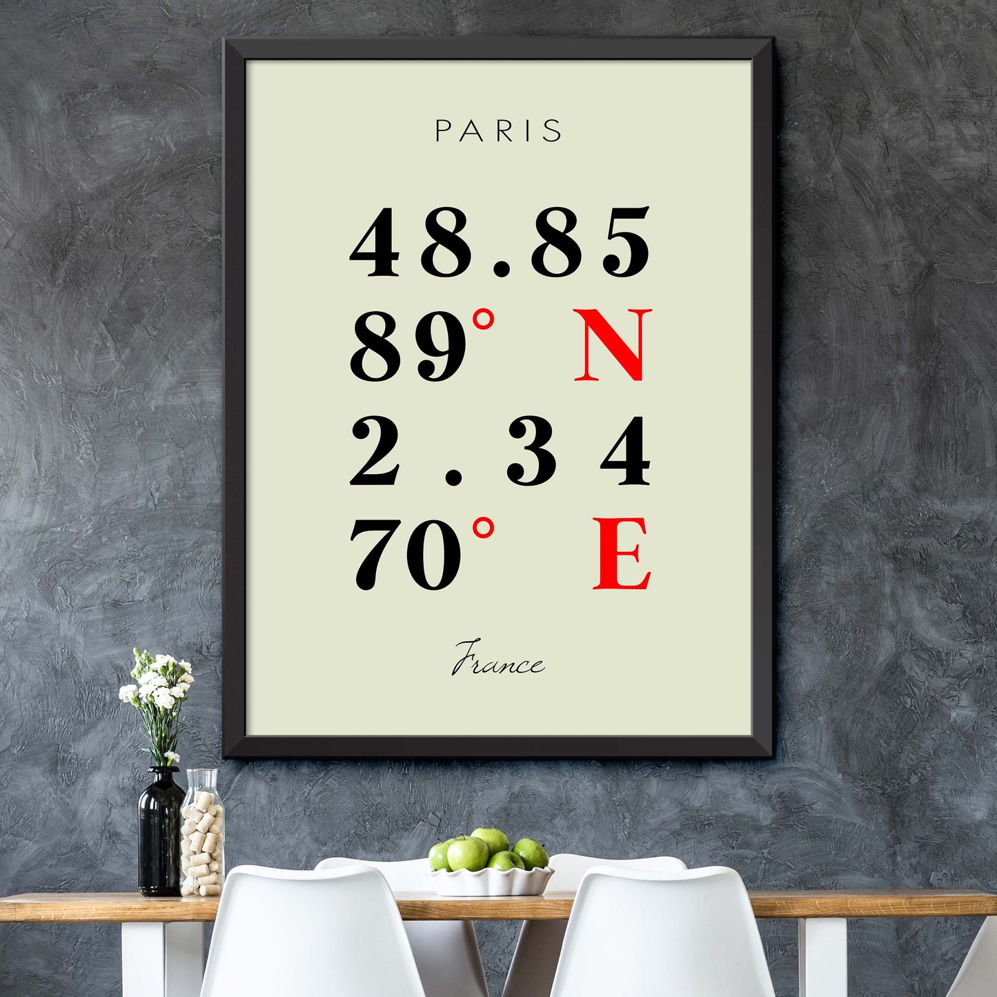 Paris Coordinate Map