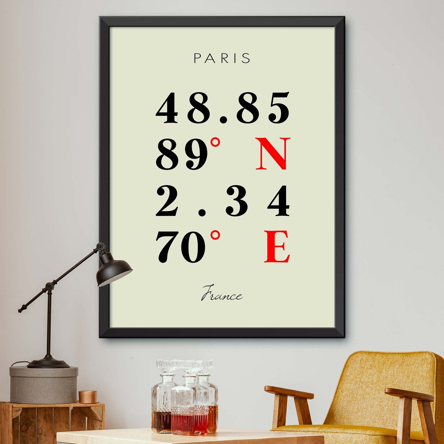 Paris Coordinate Map