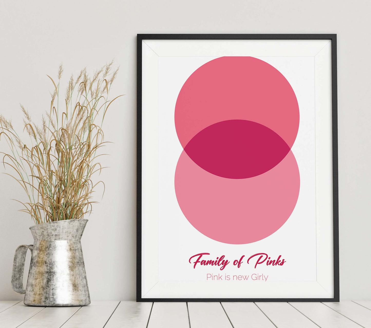 Pink Circle Print